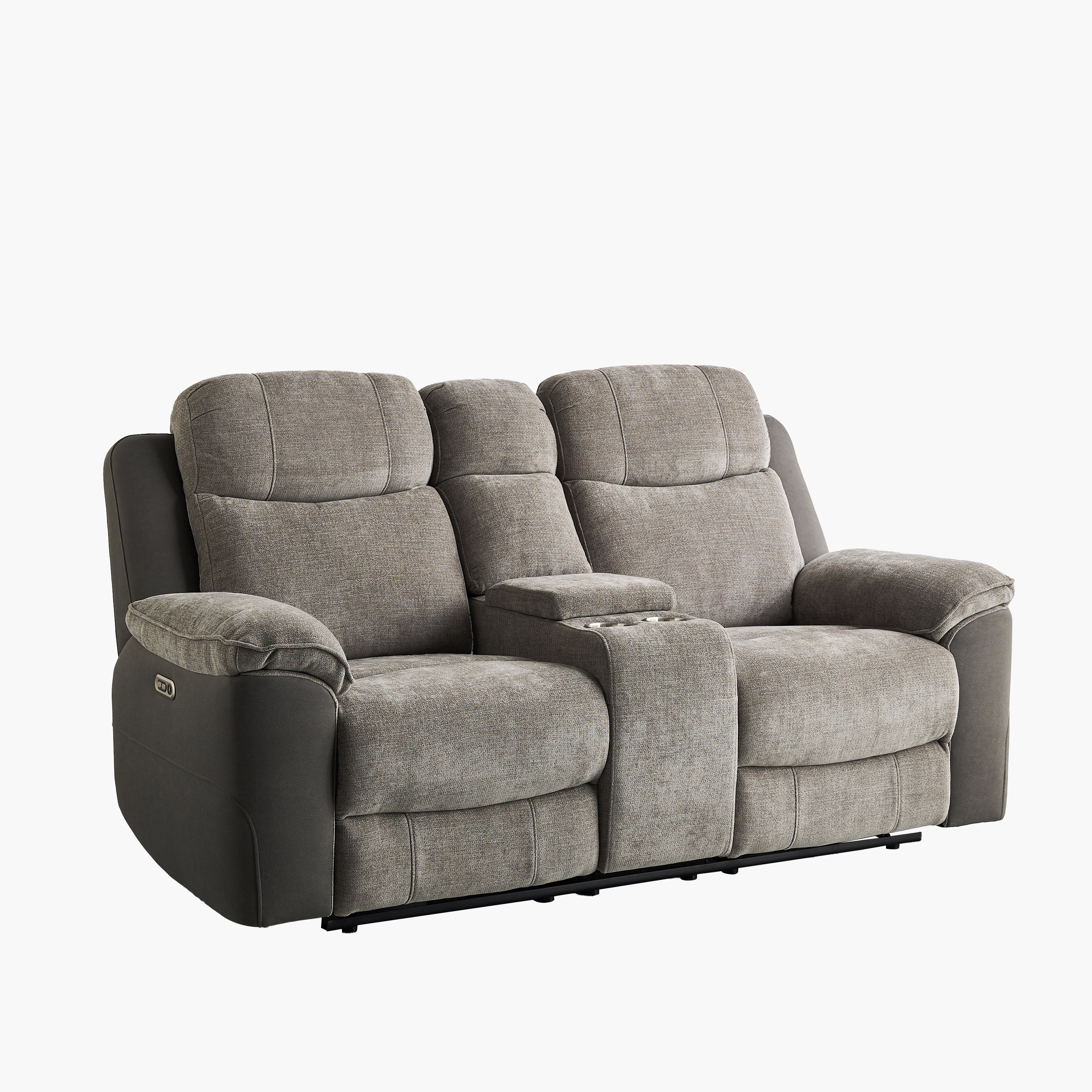 Kingston 2-Seater Storage Console Power Fabric Recliner with 2 Cup Holders and USB C Type Charging-hbxlivingroom-sofasandarmchairs-sofas-image-15