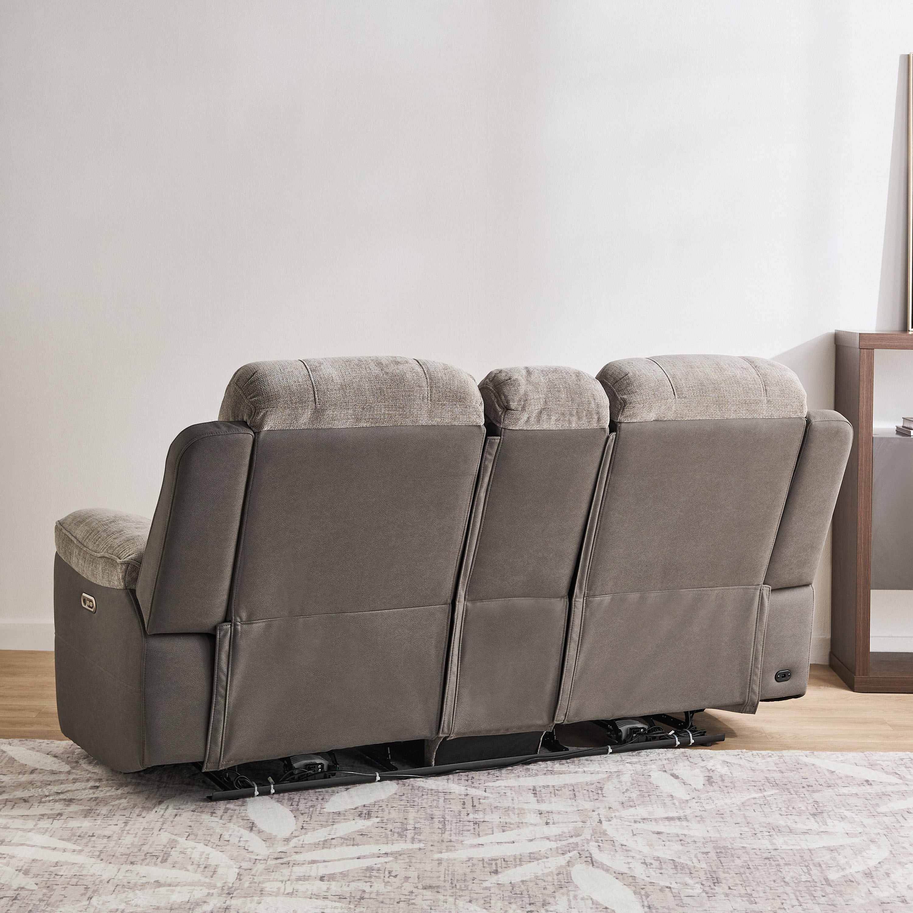 Kingston 2-Seater Storage Console Power Fabric Recliner with 2 Cup Holders and USB C Type Charging-hbxlivingroom-sofasandarmchairs-sofas-image-5