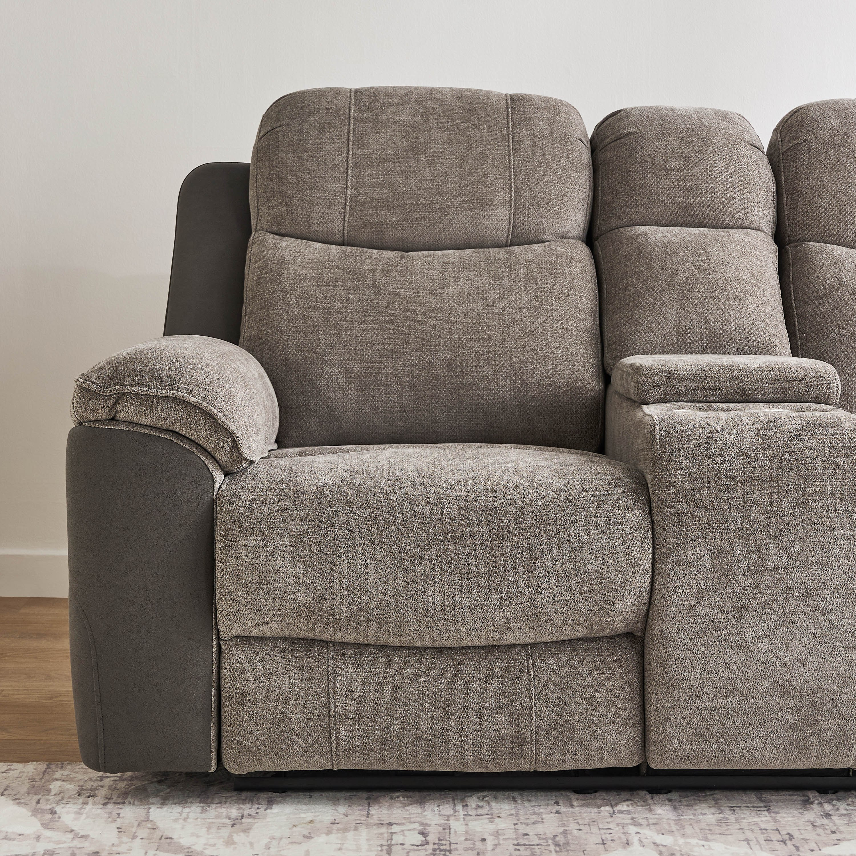 Kingston 2-Seater Storage Console Power Fabric Recliner with 2 Cup Holders and USB C Type Charging-hbxlivingroom-sofasandarmchairs-sofas-image-6