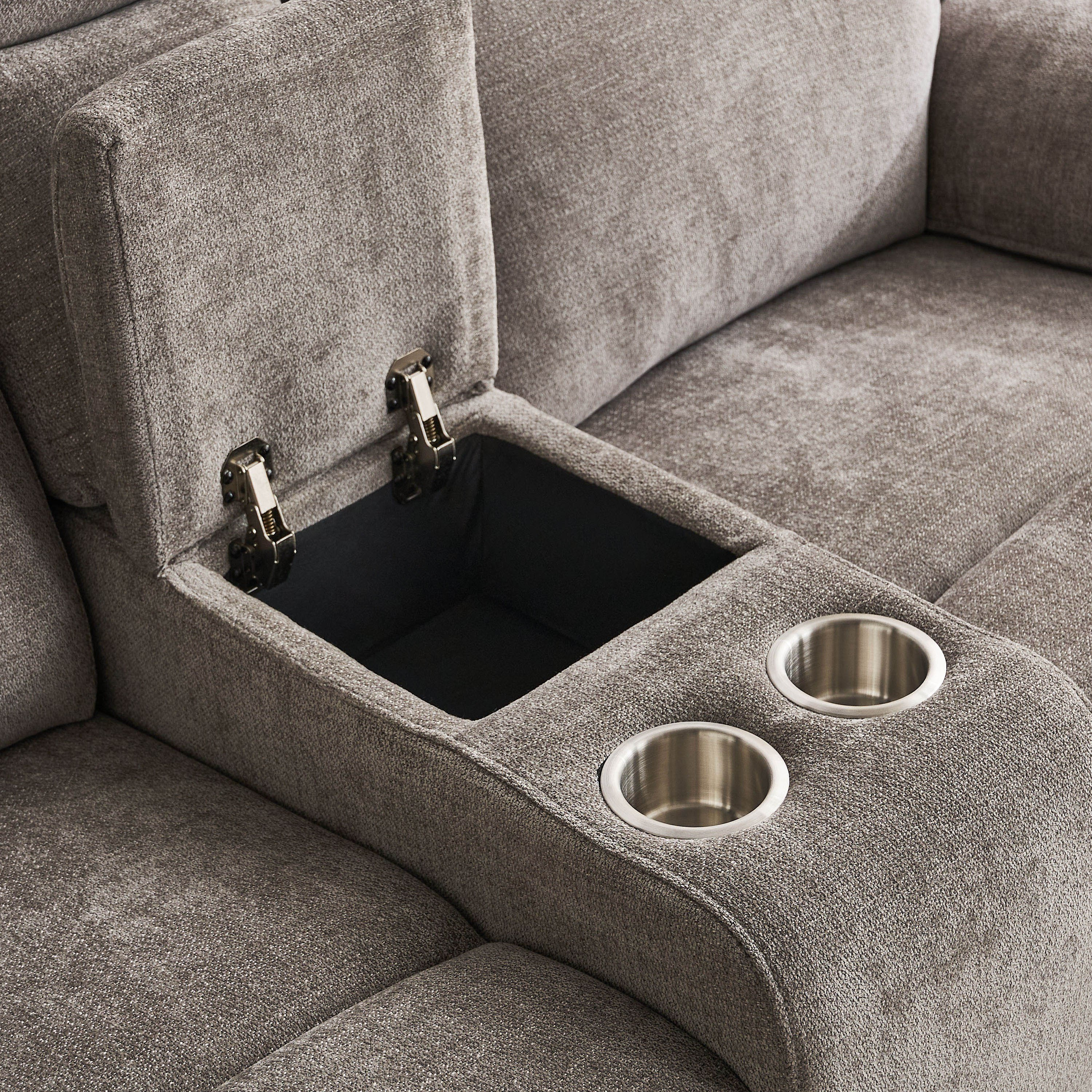 Kingston 2-Seater Storage Console Power Fabric Recliner with 2 Cup Holders and USB C Type Charging-hbxlivingroom-sofasandarmchairs-sofas-image-9