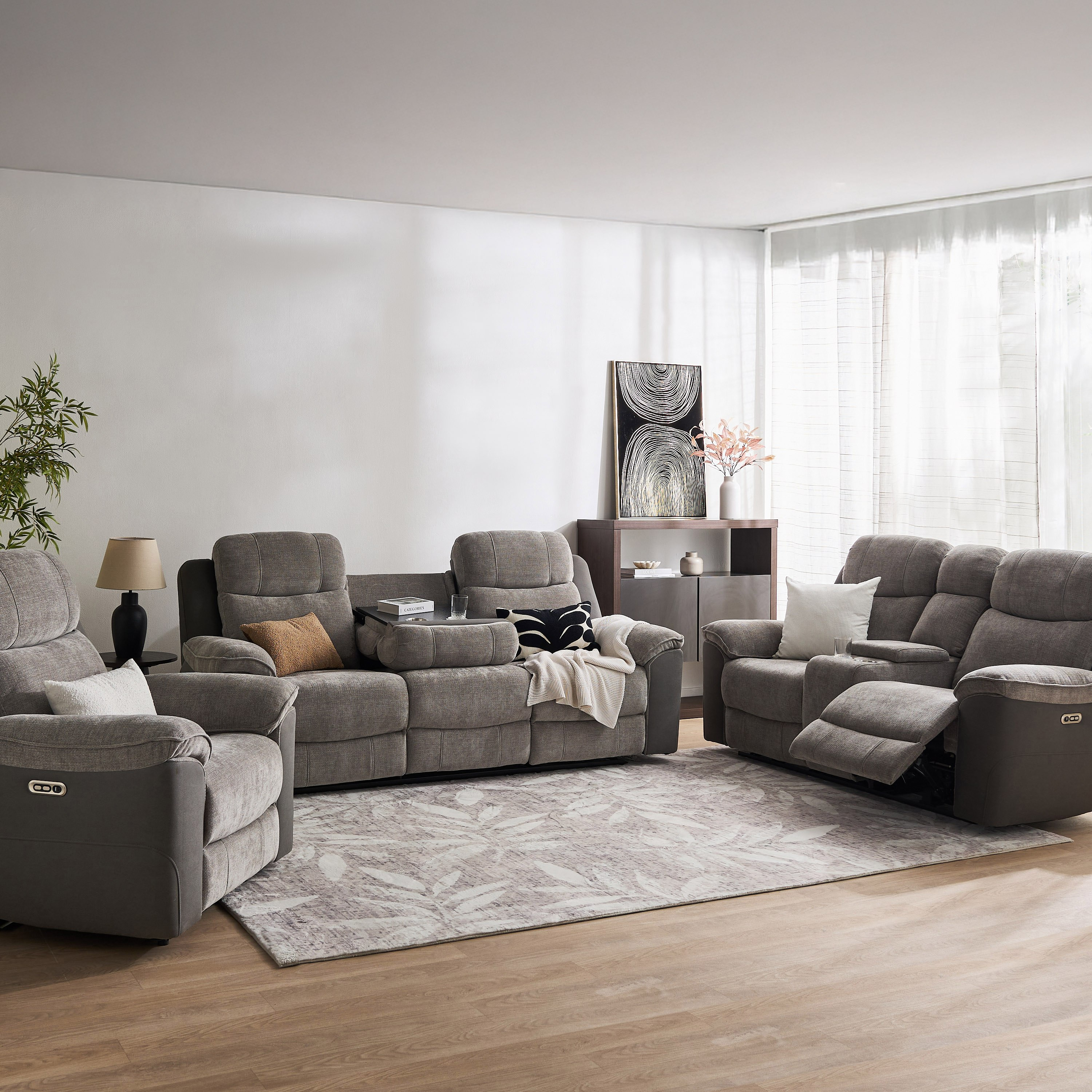 Kingston Armchair Electric Power Fabric Recliner-hbxfurniture-livingroom-sofasandsofasets-image-11