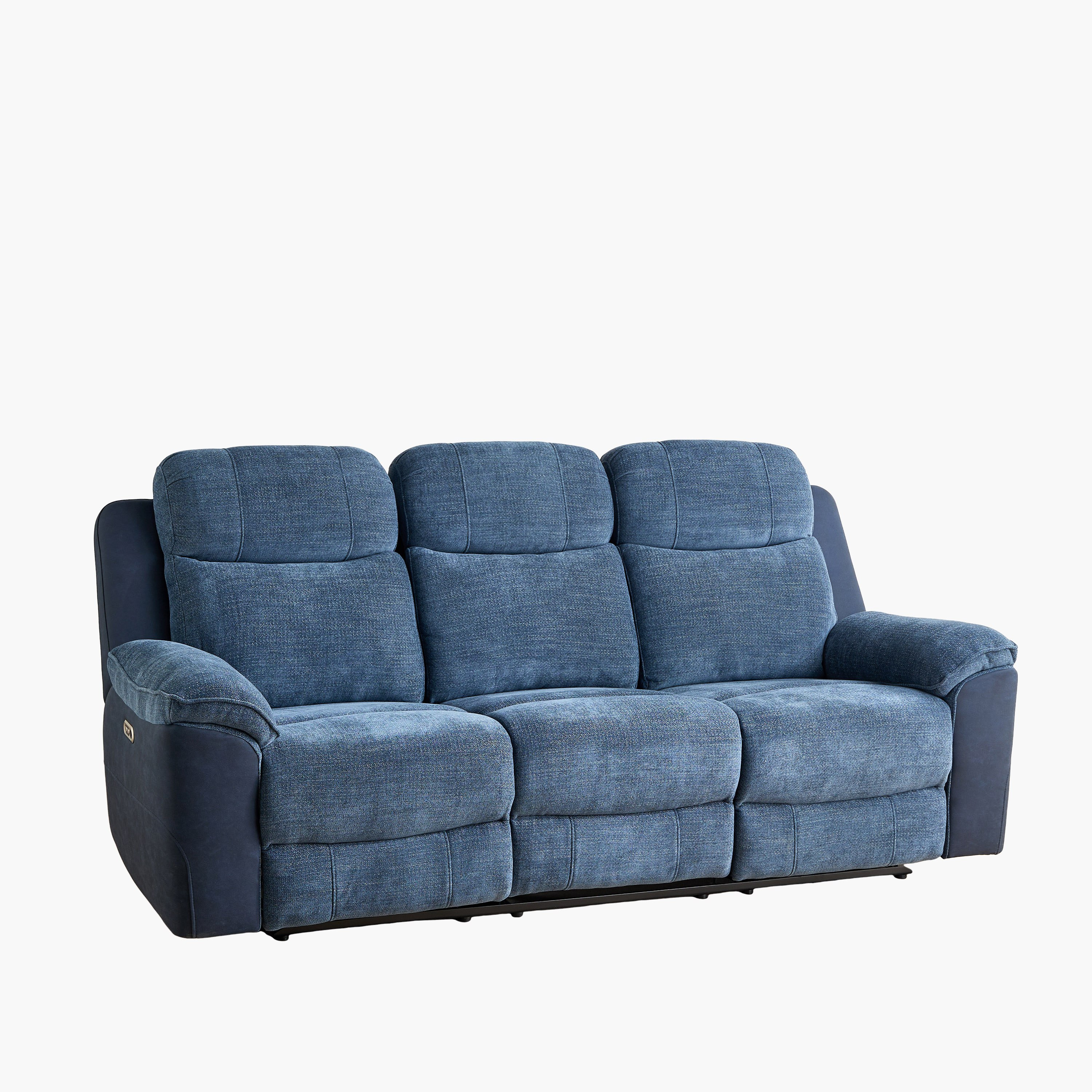 Kingston 3-Seater Electric Power Fabric Recliner with Dropdown and 2 Cup holders-hbxlivingroom-sofasandarmchairs-sofas-image-15