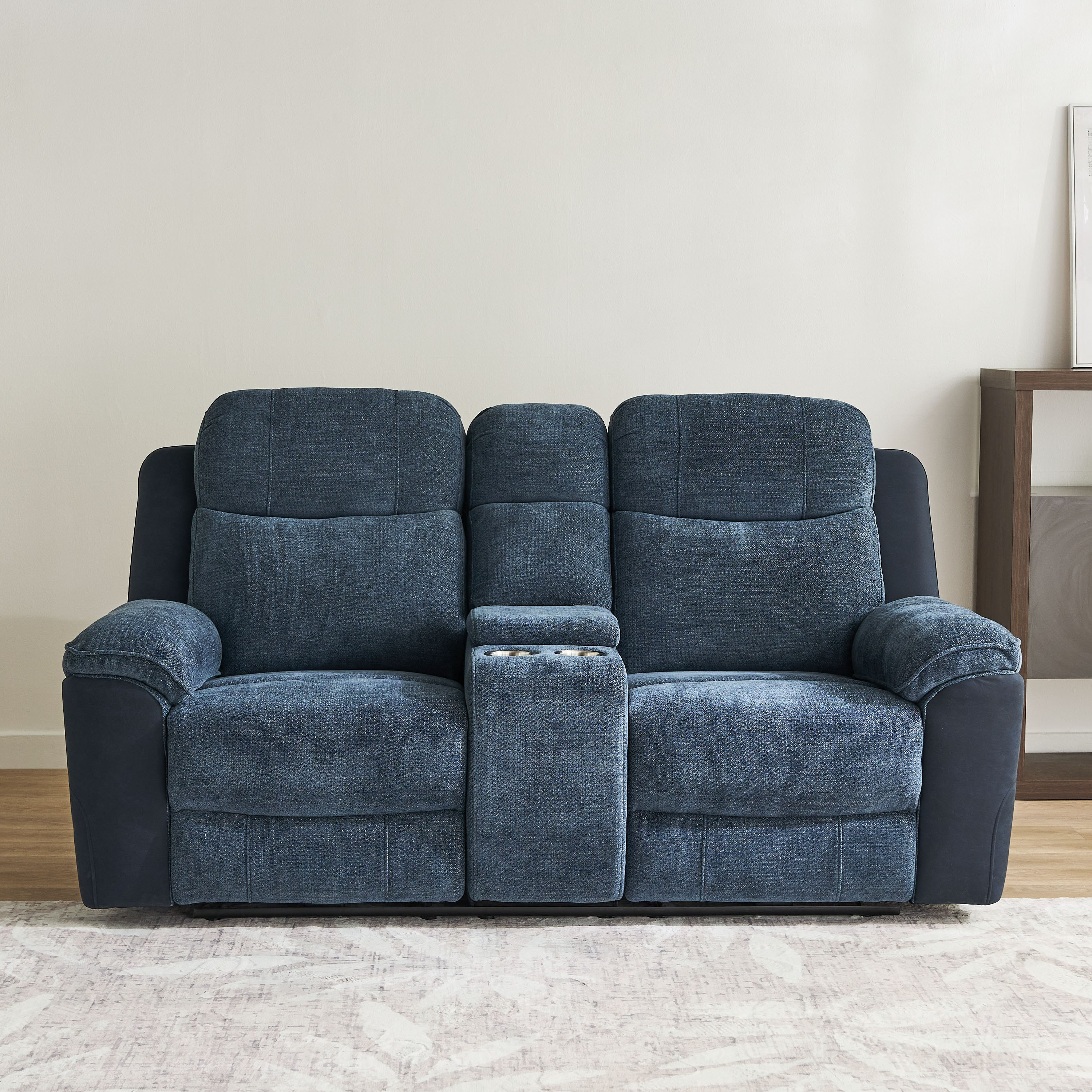 Kingston 2-Seater Storage Console Power Fabric Recliner with 2 Cup Holders and USB C Type Charging-hbxlivingroom-sofasandarmchairs-sofas-image-4