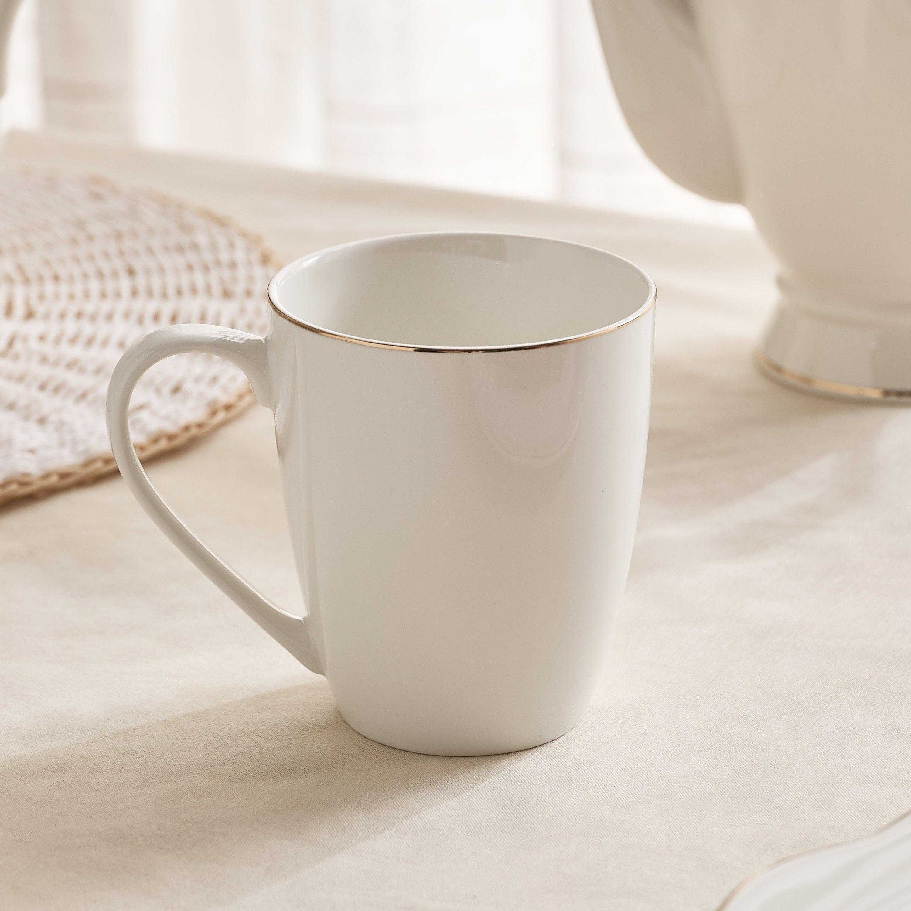 Ivory Mug with Gold Rim - 360 ml-hbxhomeware-hbxkitchen-image-4