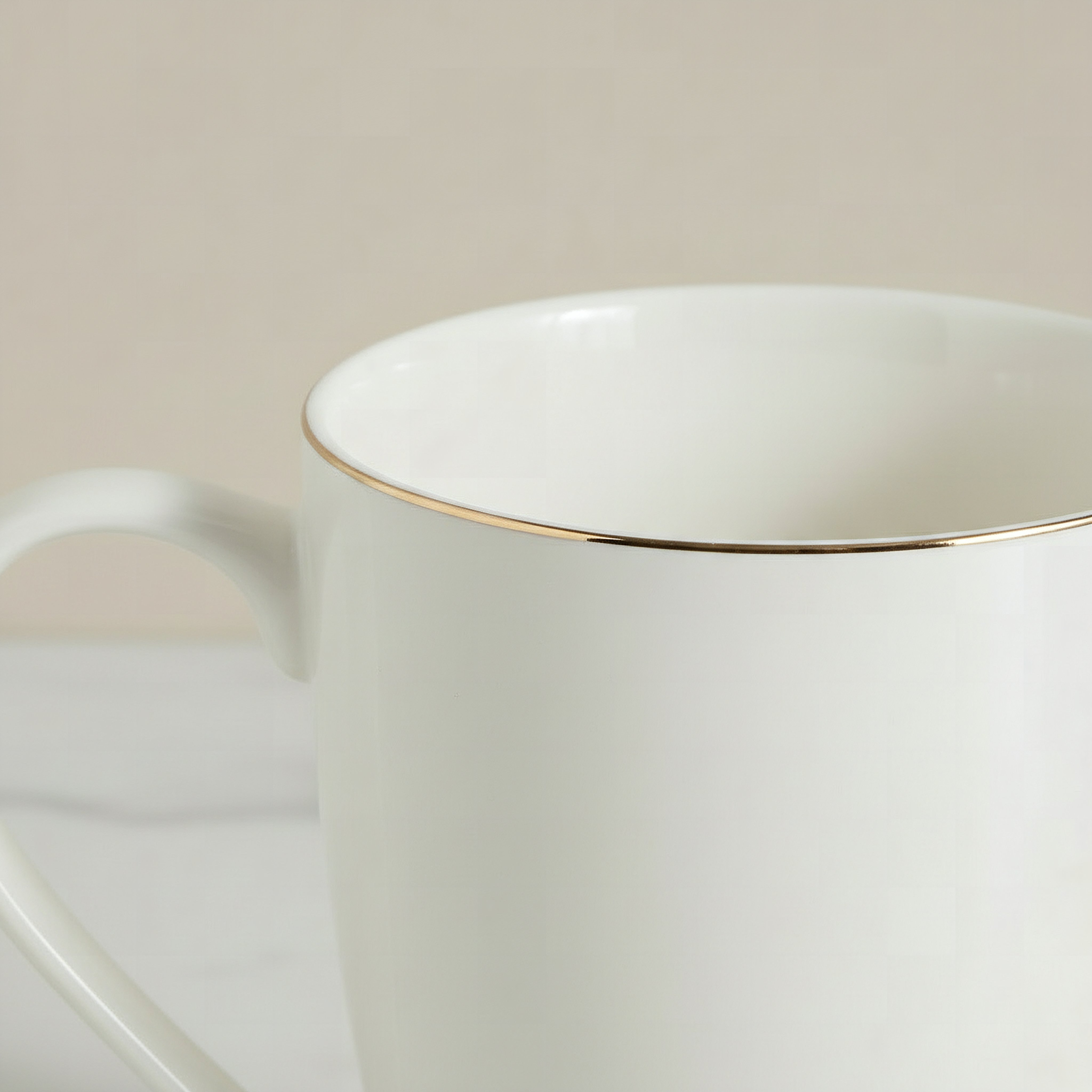 Ivory Mug with Gold Rim - 360 ml-hbxhomeware-hbxkitchen-image-2