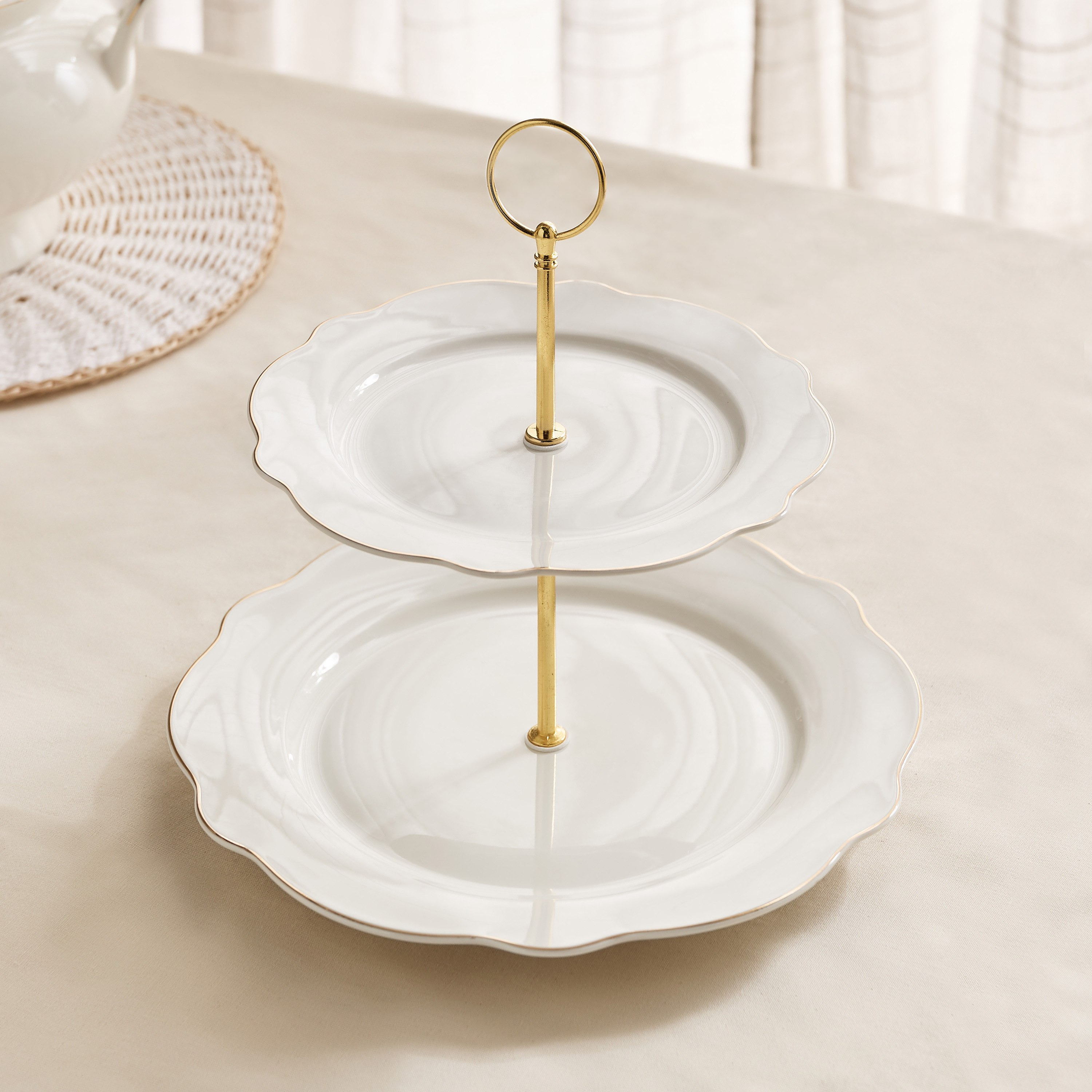 Ivory 2-Tier Cake Stand - 27 cm + 21 cm-hbxdecorandfurnishings-tabletop-serveware-image-6