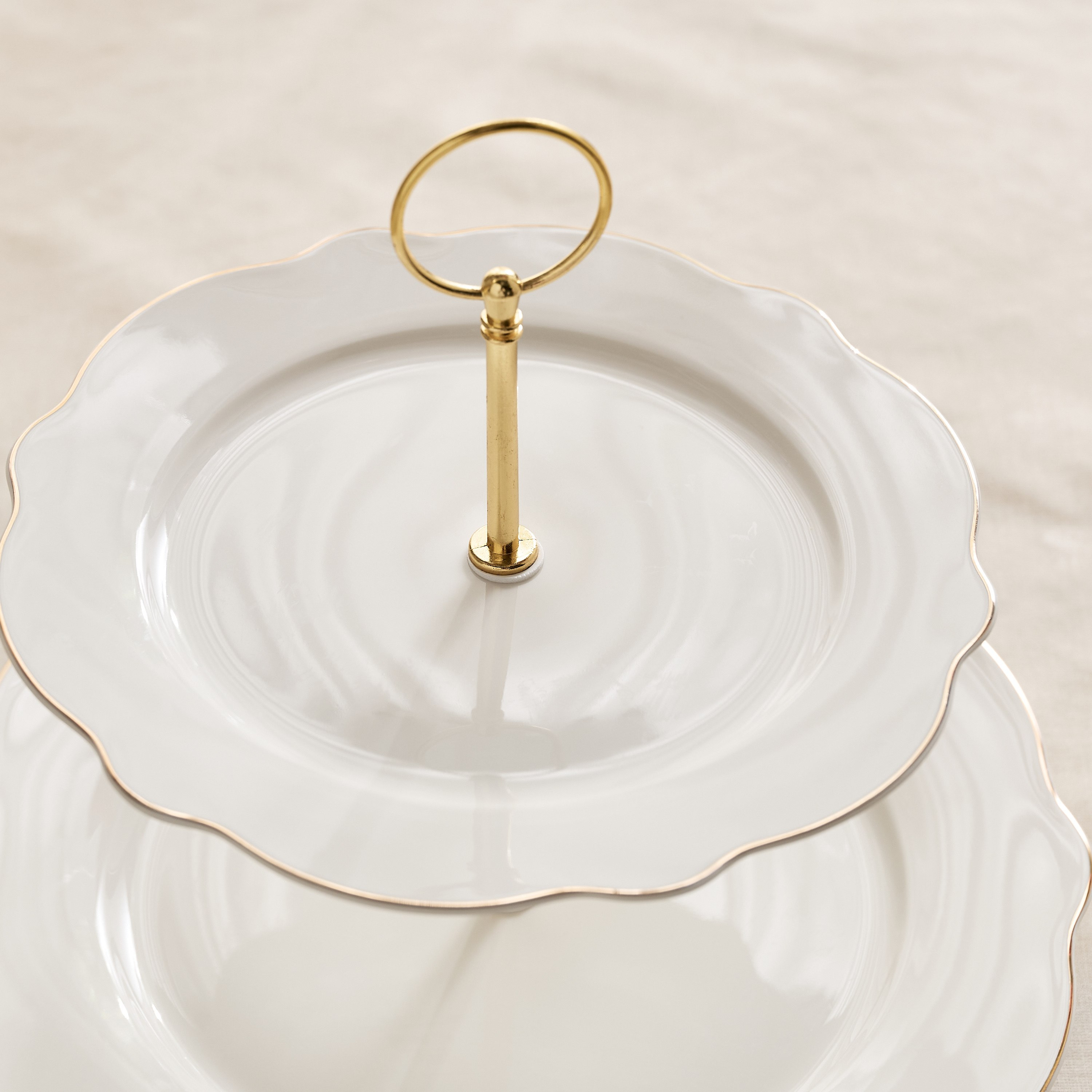 Ivory 2-Tier Cake Stand - 27 cm + 21 cm-hbxdecorandfurnishings-tabletop-serveware-image-7