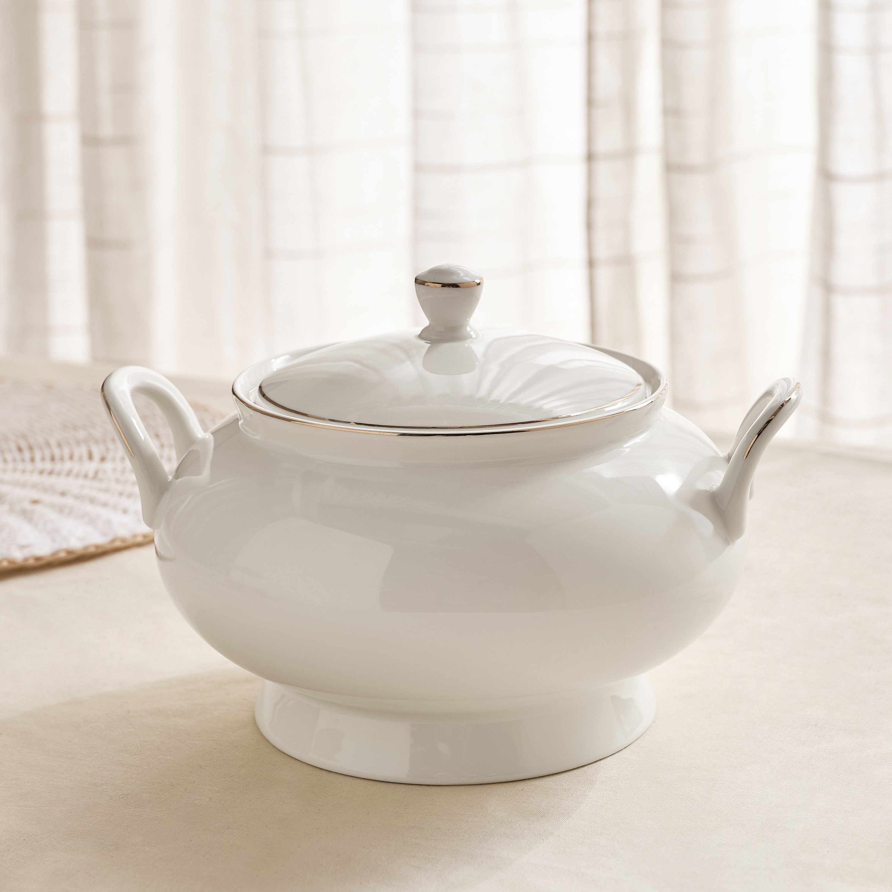 Ivory Soup Tureen - 3 L-hbxdecorandfurnishings-tabletop-serveware-image-5