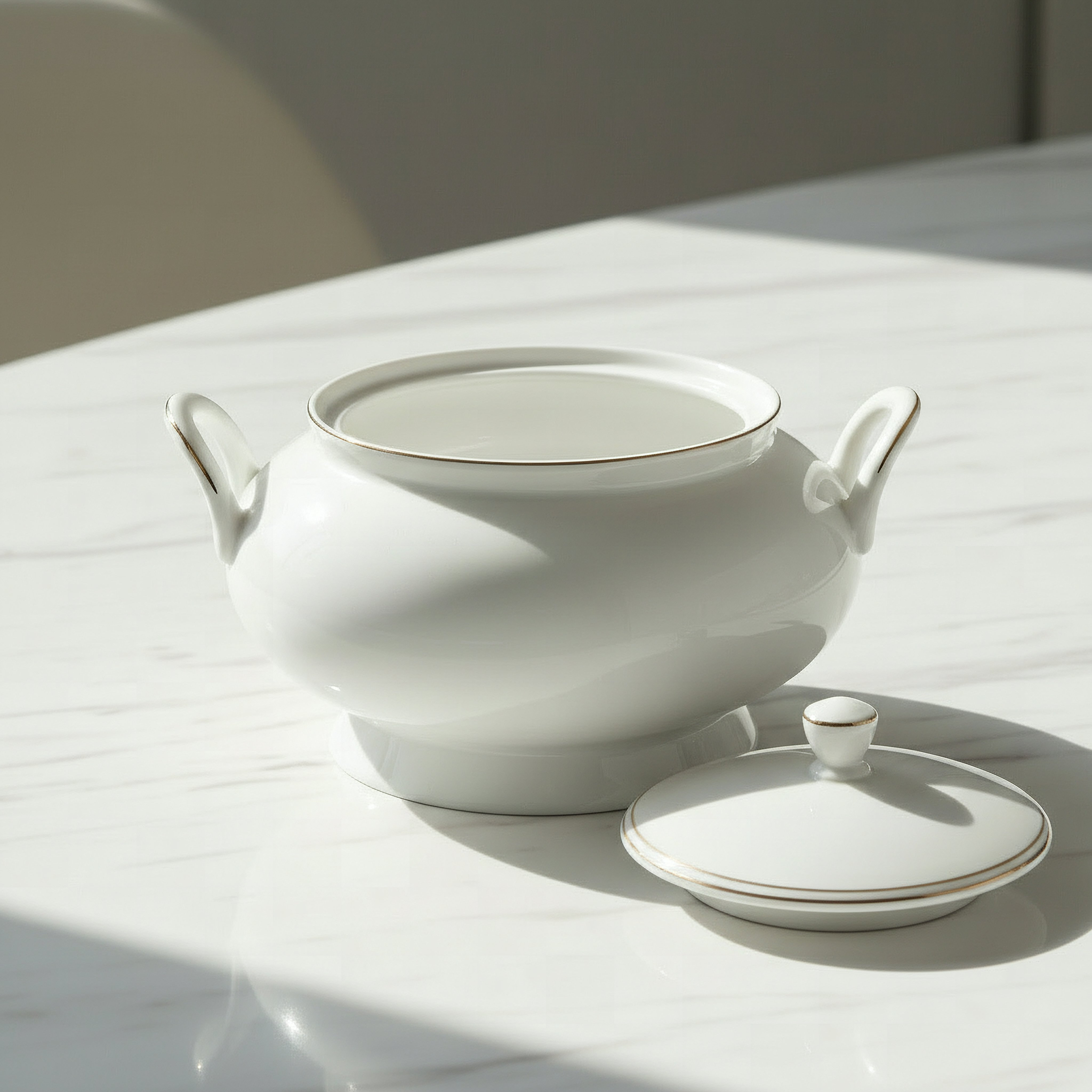 Ivory Soup Tureen - 3 L-hbxdecorandfurnishings-tabletop-serveware-image-2