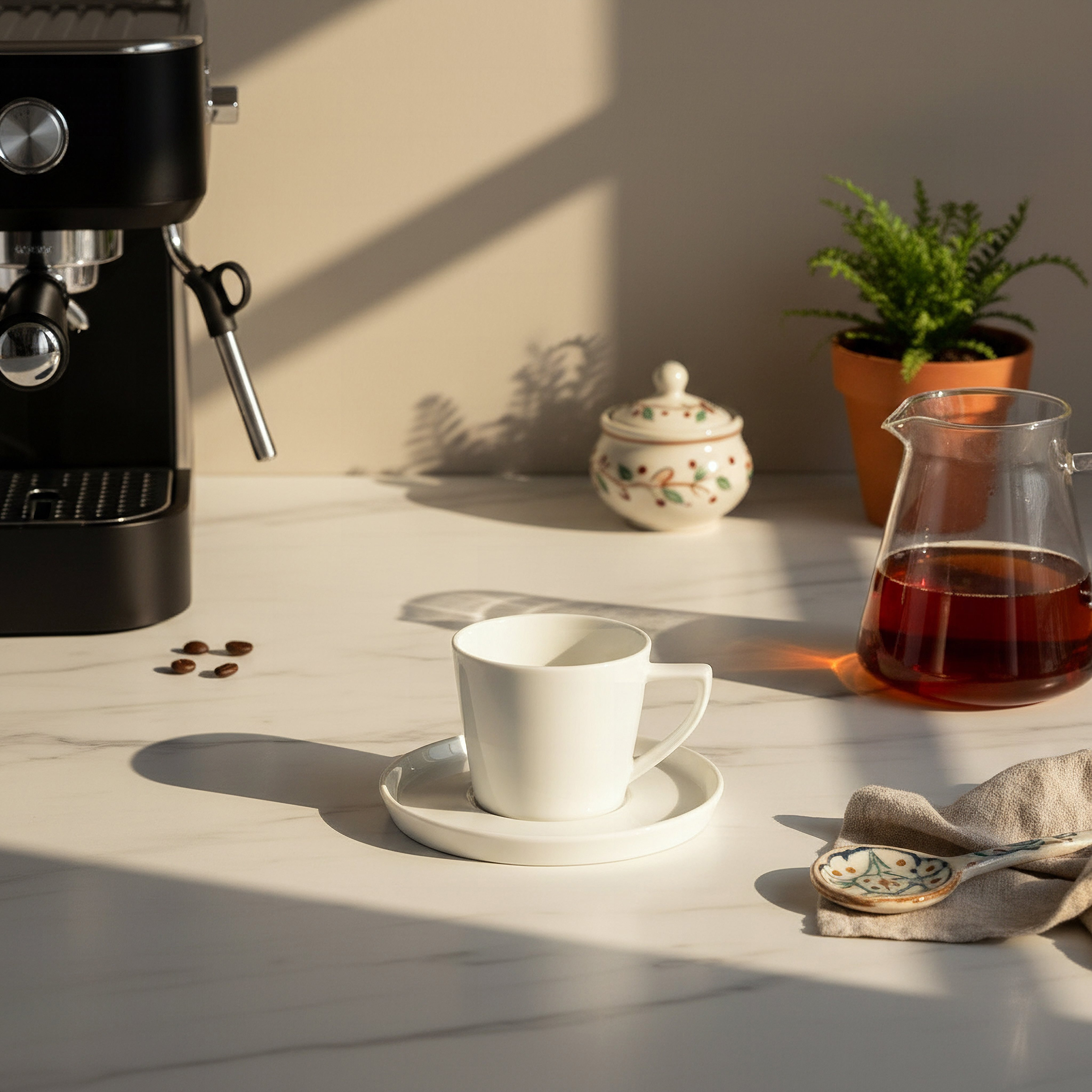 Alice Espresso Cup with Saucer - 120 ml-hbxdecorandfurnishings-tabletop-crockery-image-3