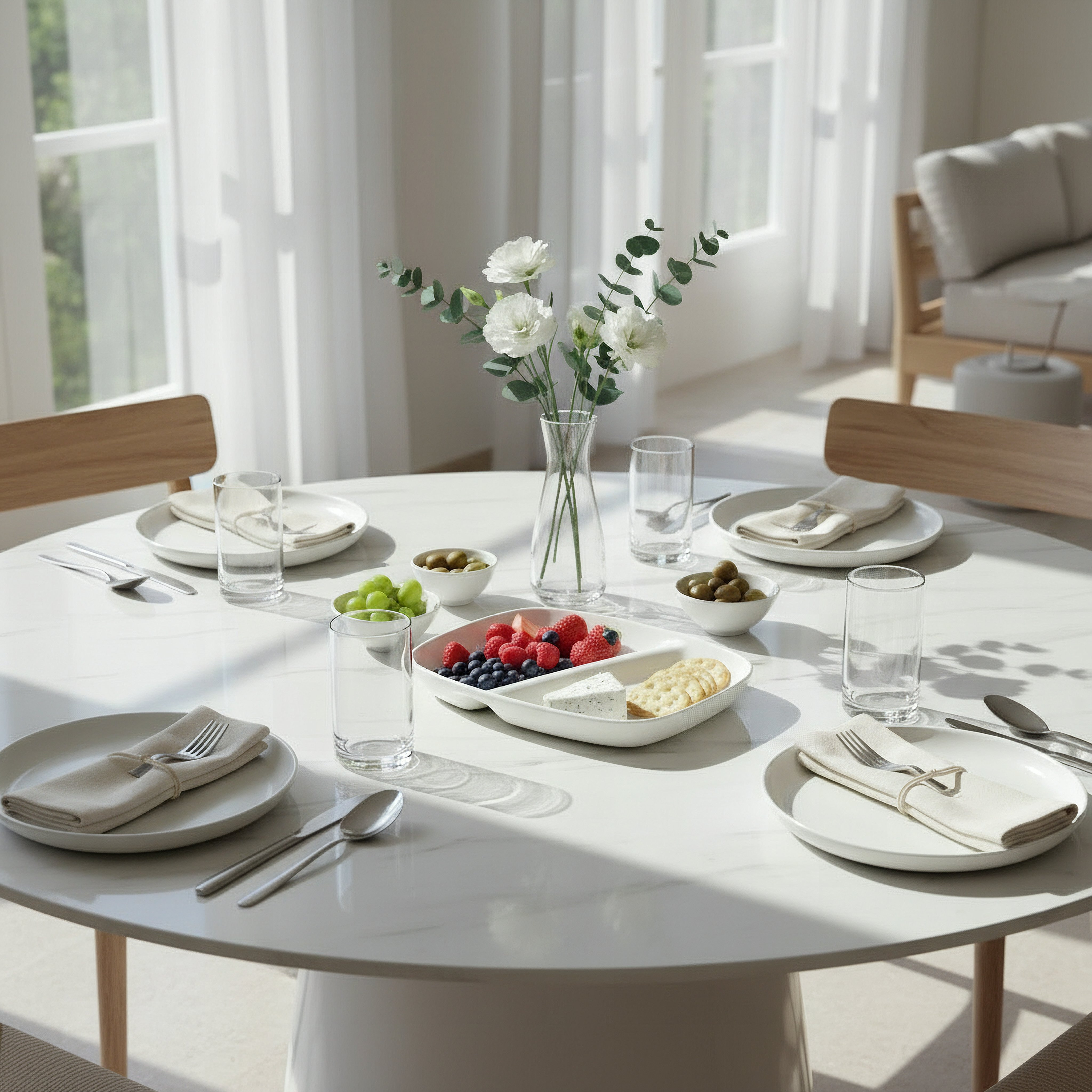 صحن تقديم بقسمين من كريمسون - 20 سم-hbxdecorandfurnishings-tabletop-serveware-image-3