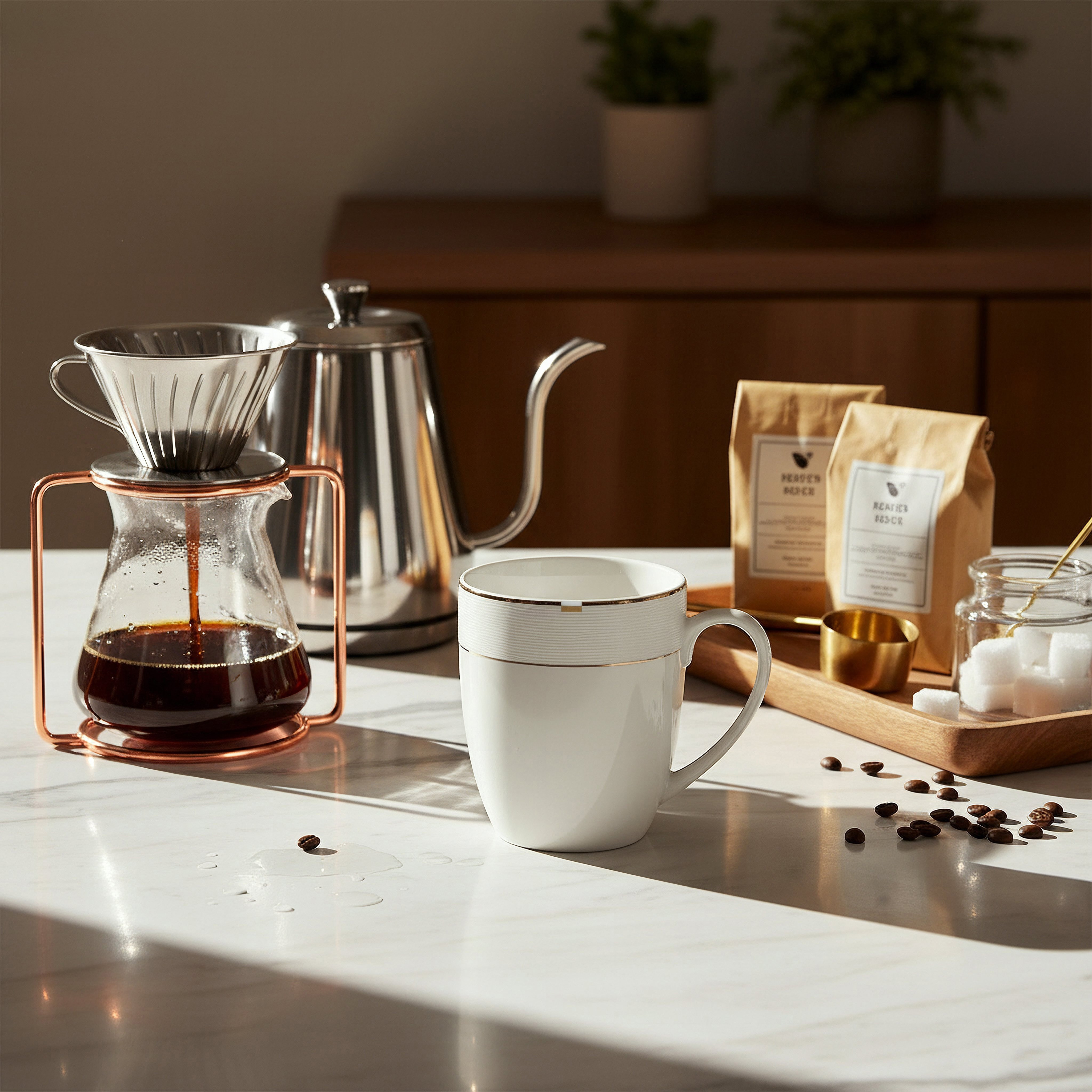 Gold Rib Mug - 350 ml-hbxdecorandfurnishings-tabletop-crockery-image-3