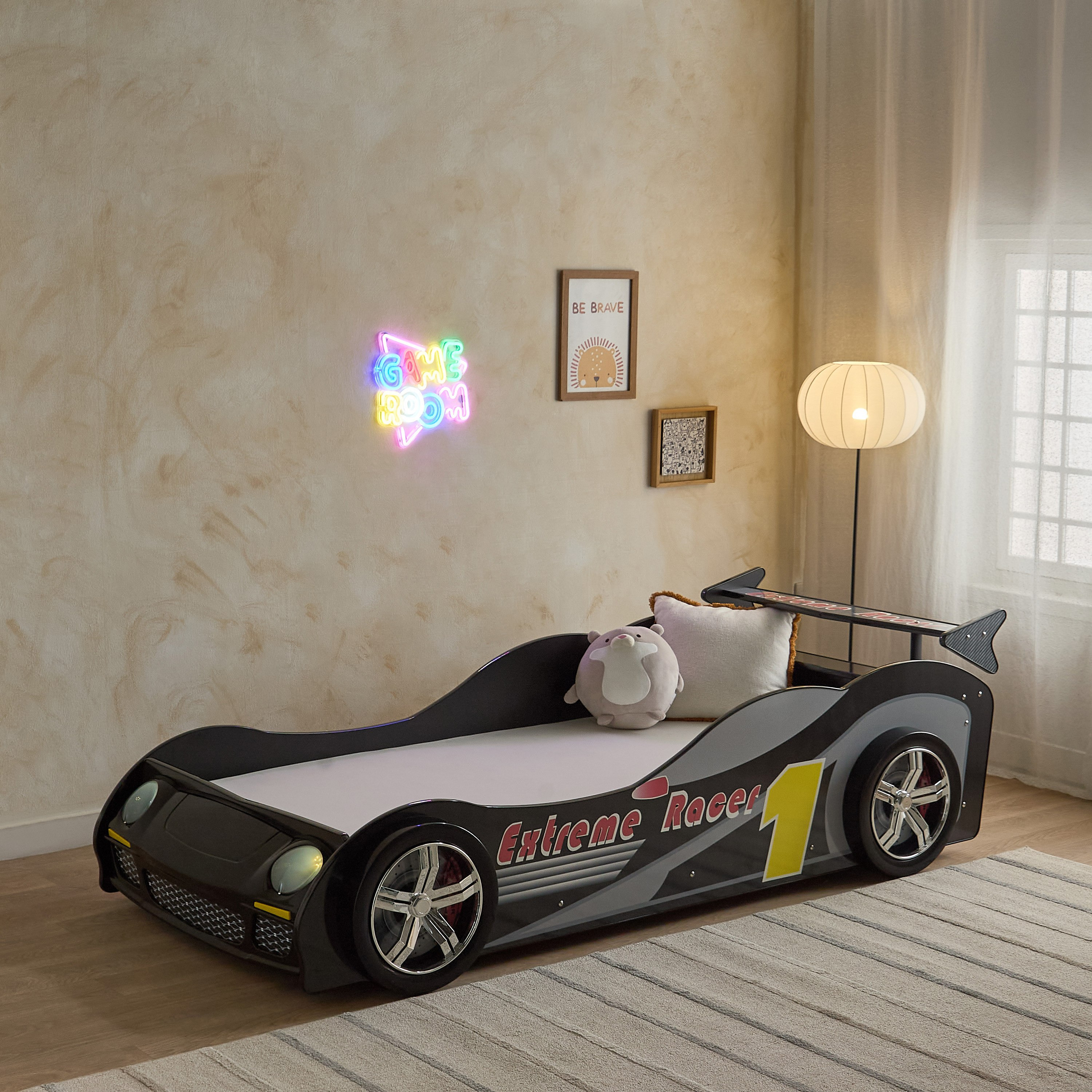 Vanilla Torque Single Car Bed - 90x190 cm-hbxfurniture-bedsandbedsets-beds-single-image-2