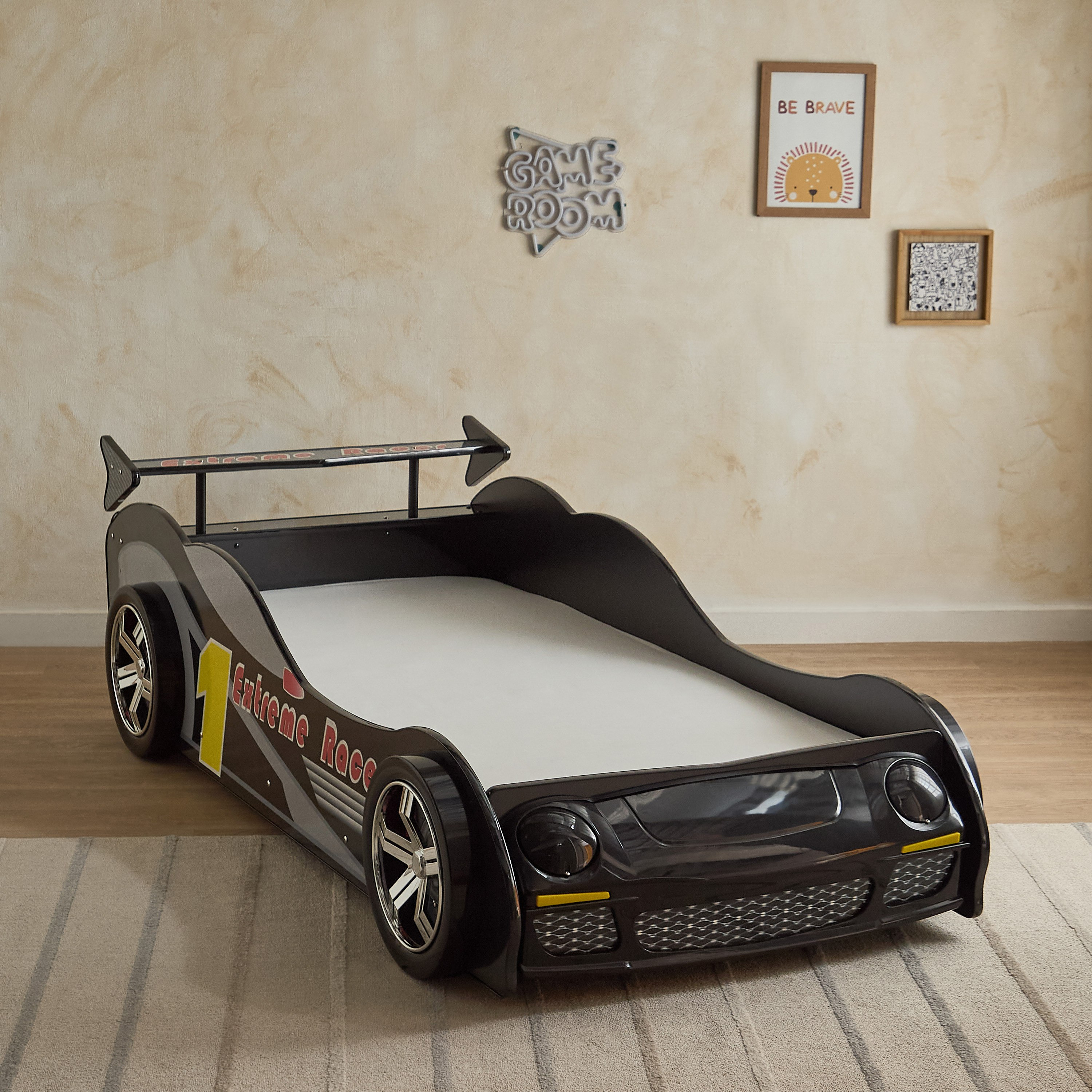 Vanilla Torque Single Car Bed - 90x190 cm-hbxfurniture-bedsandbedsets-beds-single-image-4