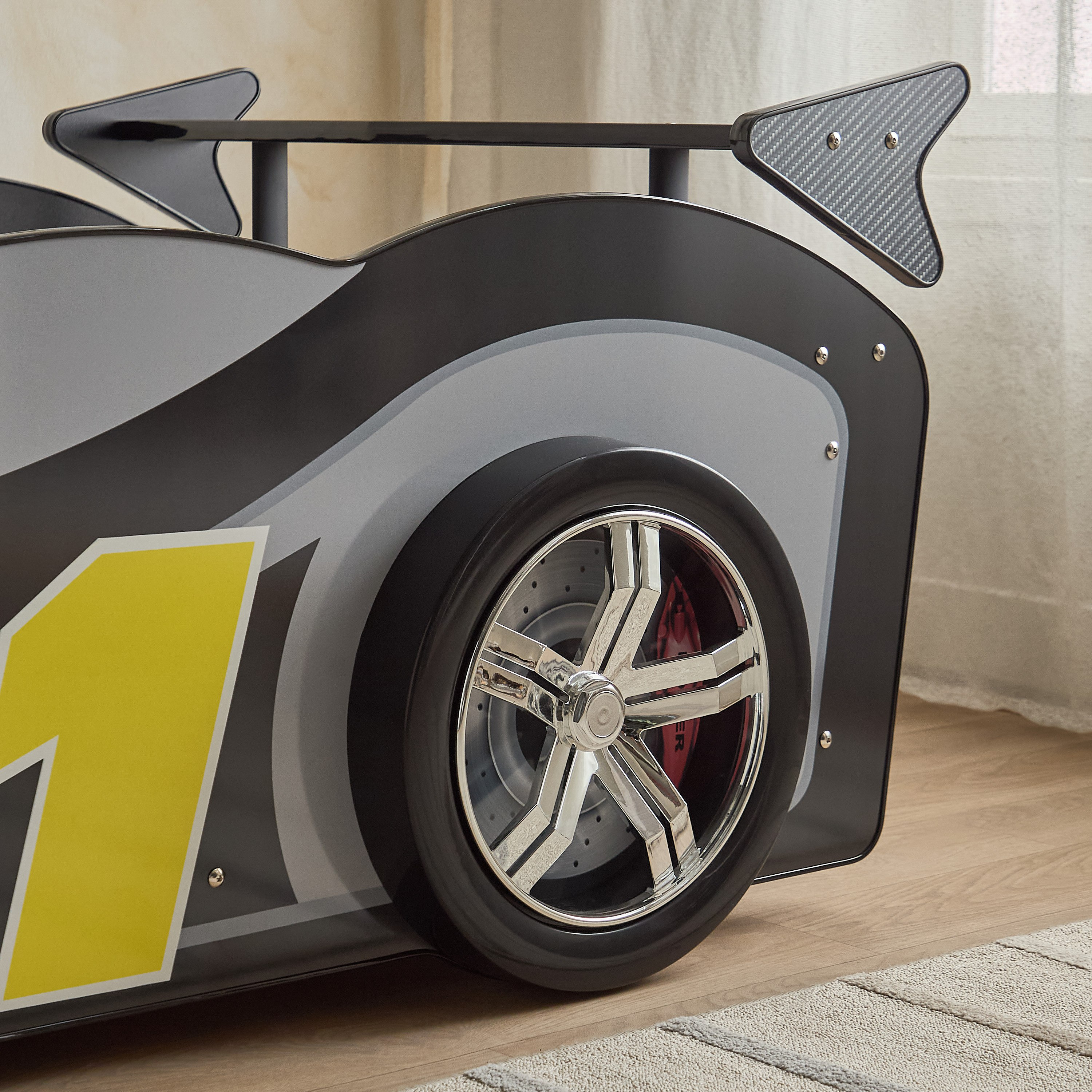 Vanilla Torque Single Car Bed - 90x190 cm-hbxfurniture-bedsandbedsets-beds-single-image-8