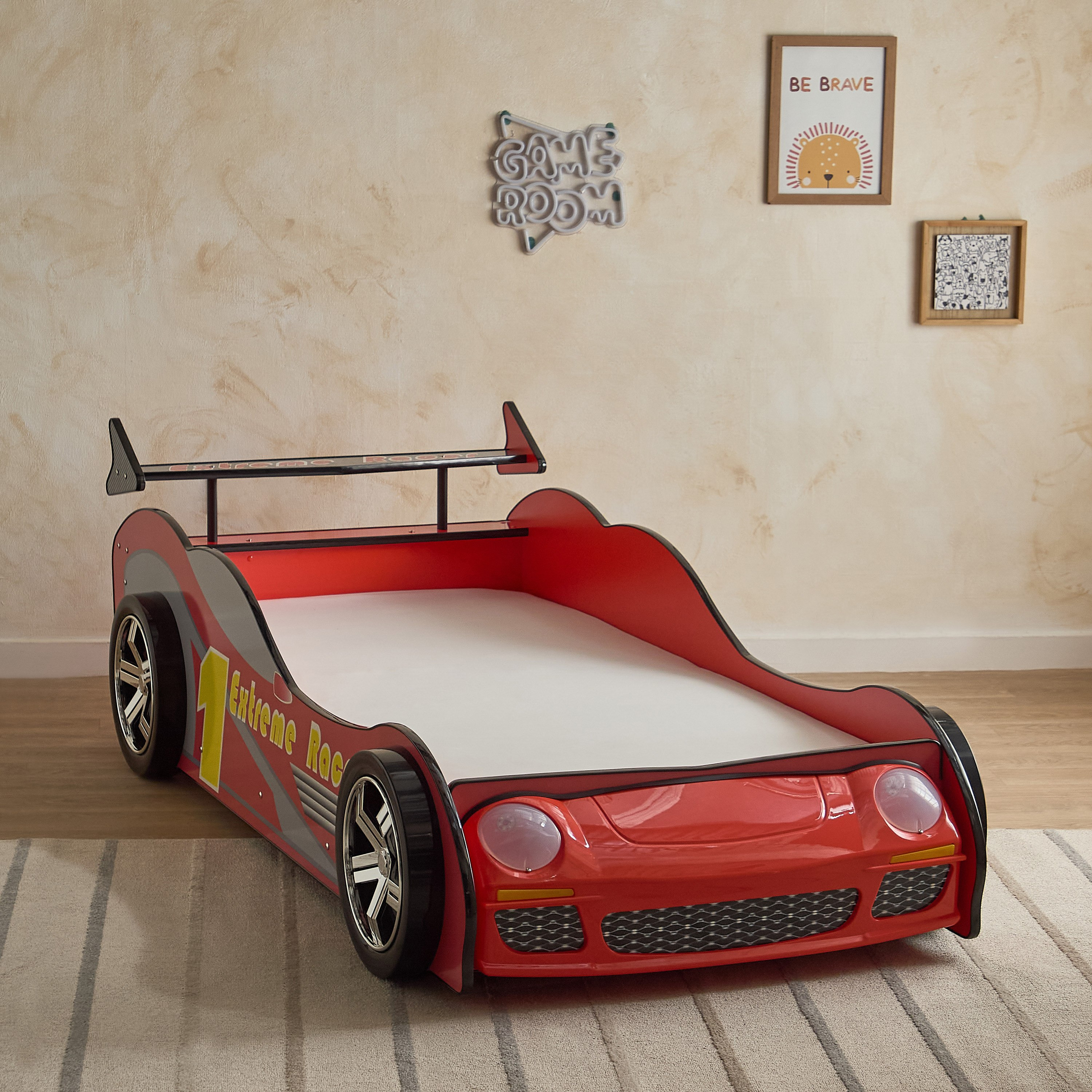 Vanilla Torque Single Car Bed - 90x190 cm-hbxfurniture-bedsandbedsets-beds-single-image-4