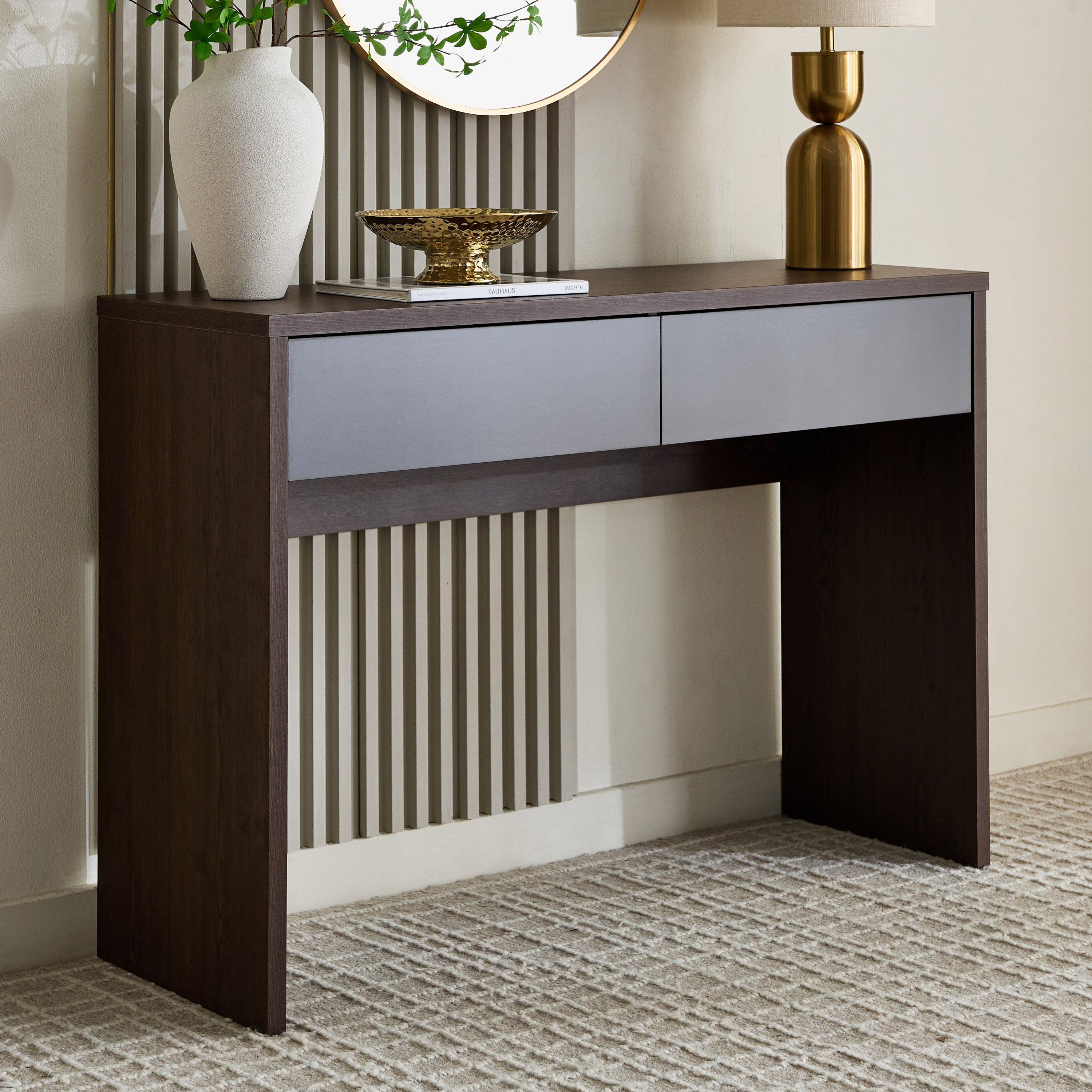 طاولة كونسول بدرجين بدون مرآة من وينشستر-hbxfurniture-bedroom-dressersandmirrors-image-1