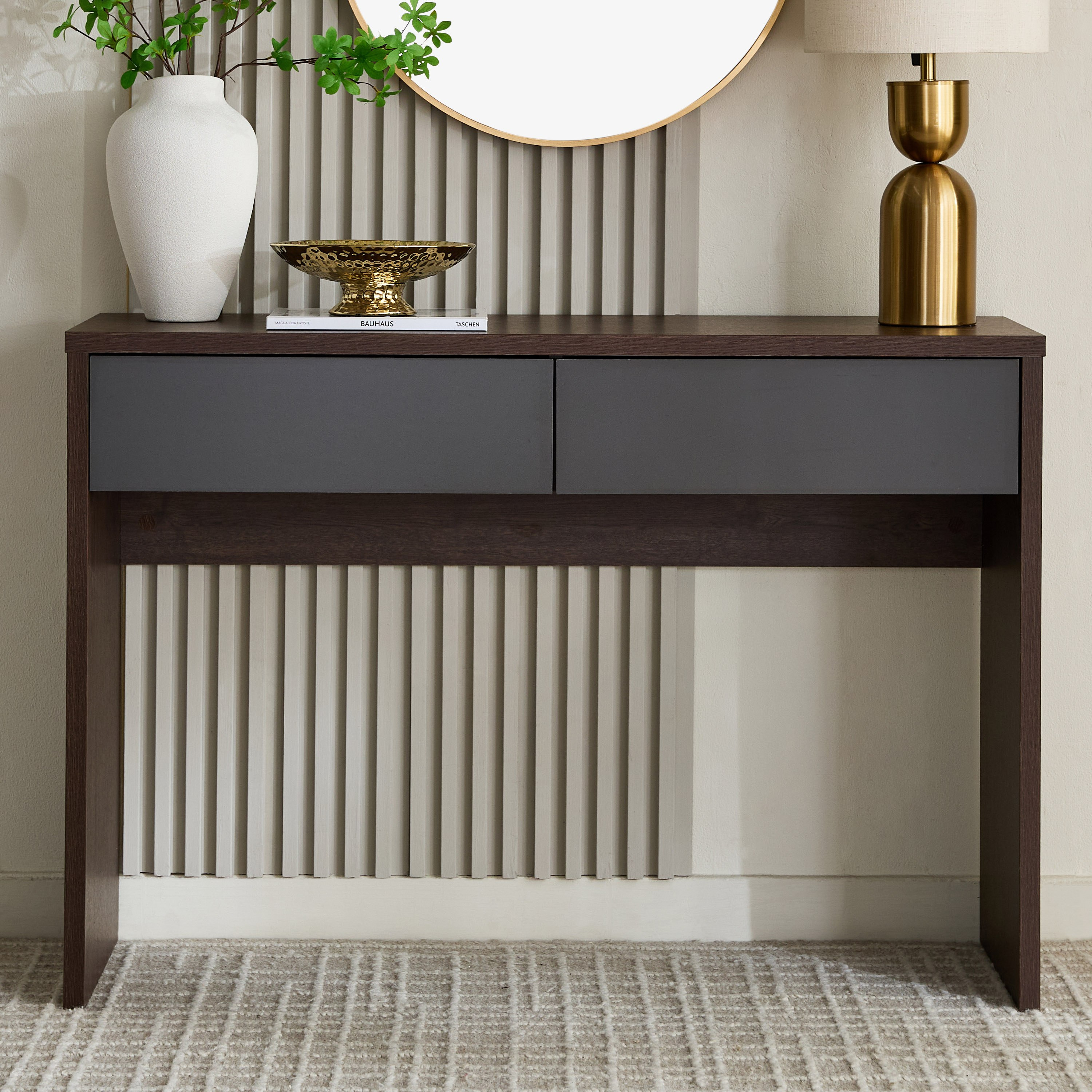 طاولة كونسول بدرجين بدون مرآة من وينشستر-hbxfurniture-bedroom-dressersandmirrors-image-2