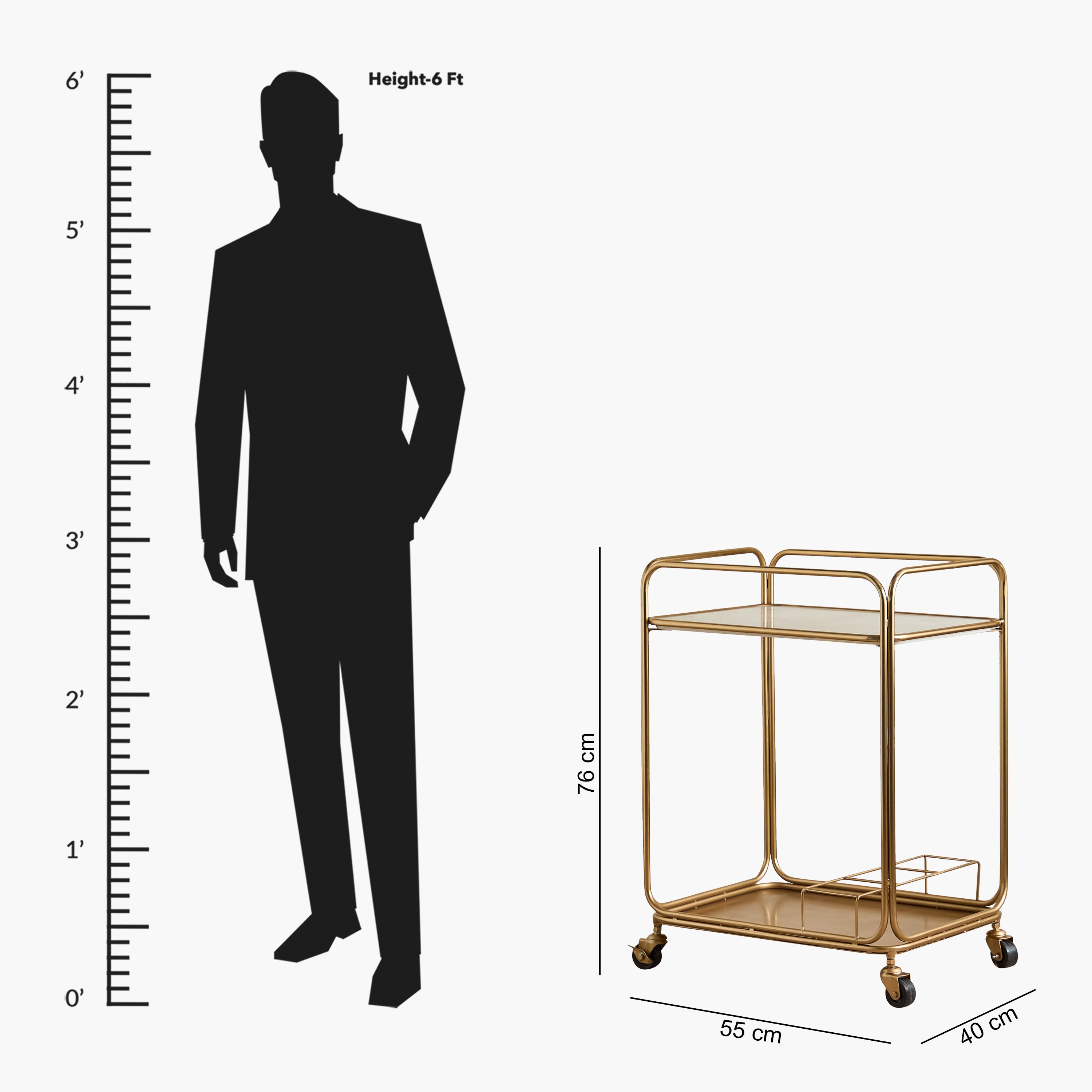 Cavon Nekota Geniune Marble Top Serving Trolley-hbxlivingroom-tablesandstands-servingtrolleys-image-8