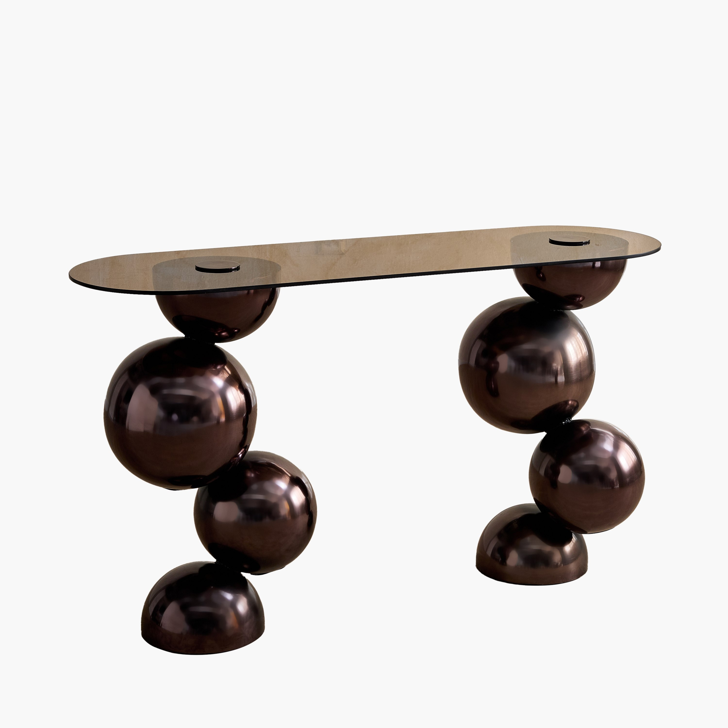 Cavon Glanzy Tempered Glass Top Console Table-hbxfurniture-tablesandstands-consoletables-image-7