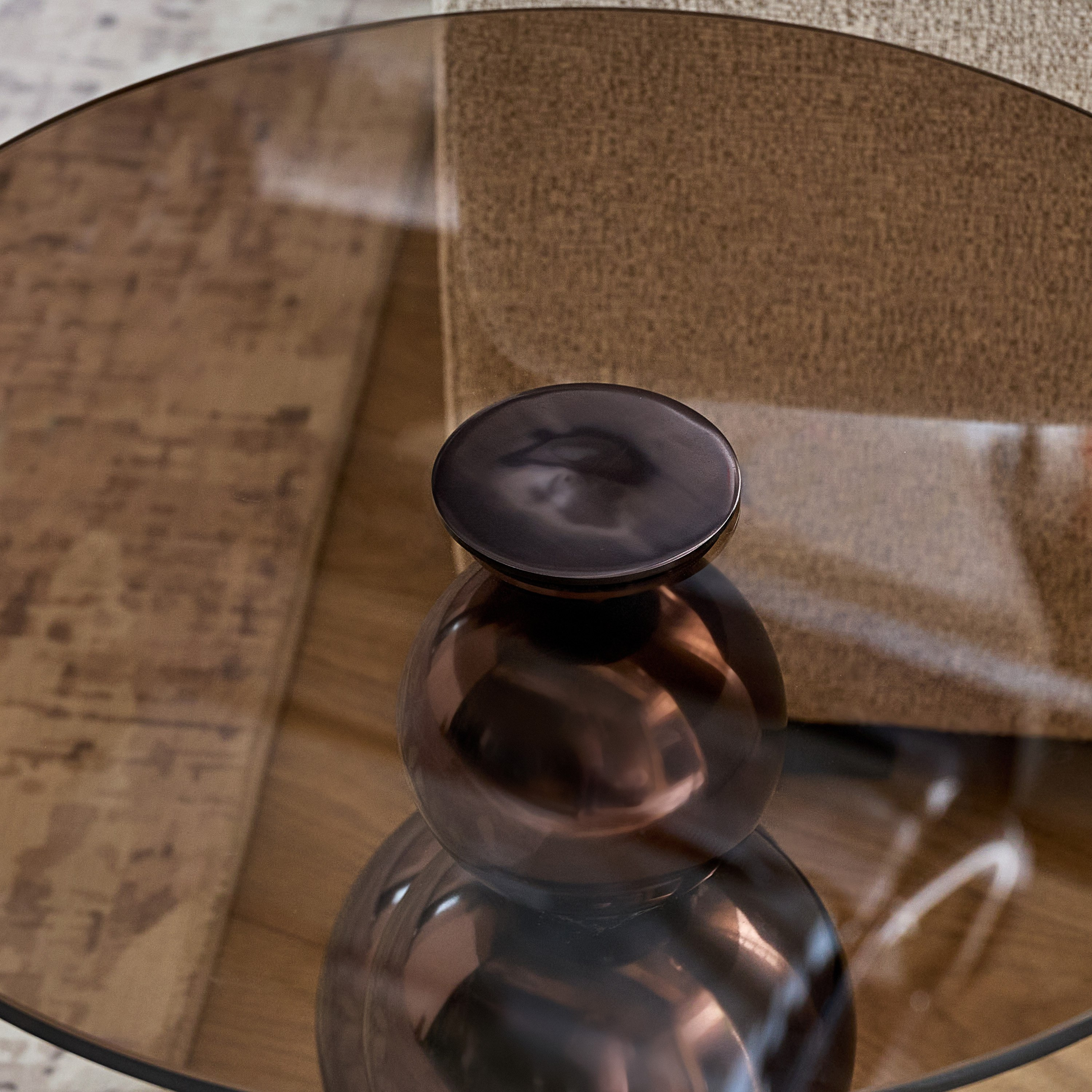 Cavon Glanzy Tempered Glass Top End Table-hbxfurniture-livingroom-endtables-image-3