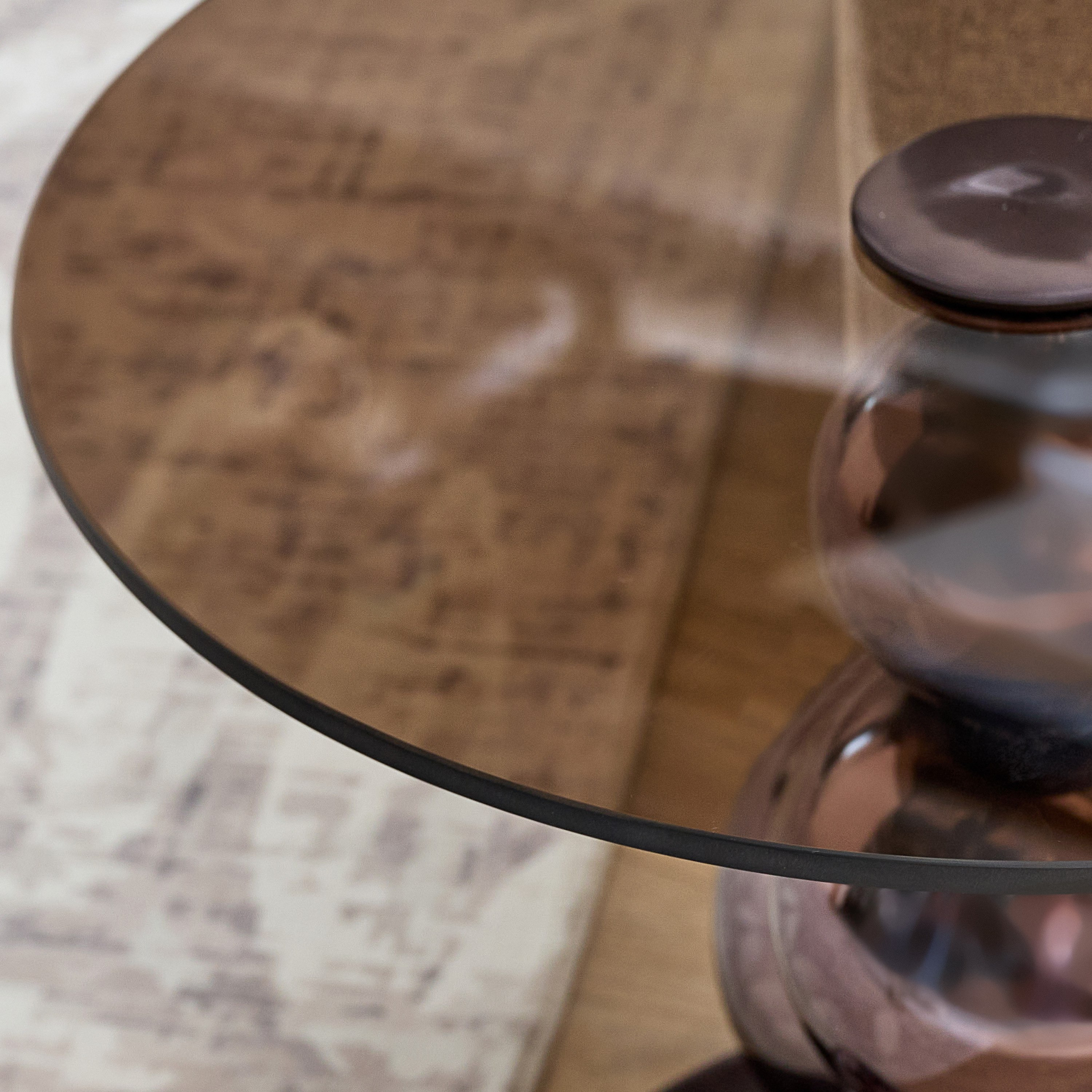Cavon Glanzy Tempered Glass Top End Table-hbxfurniture-livingroom-endtables-image-4