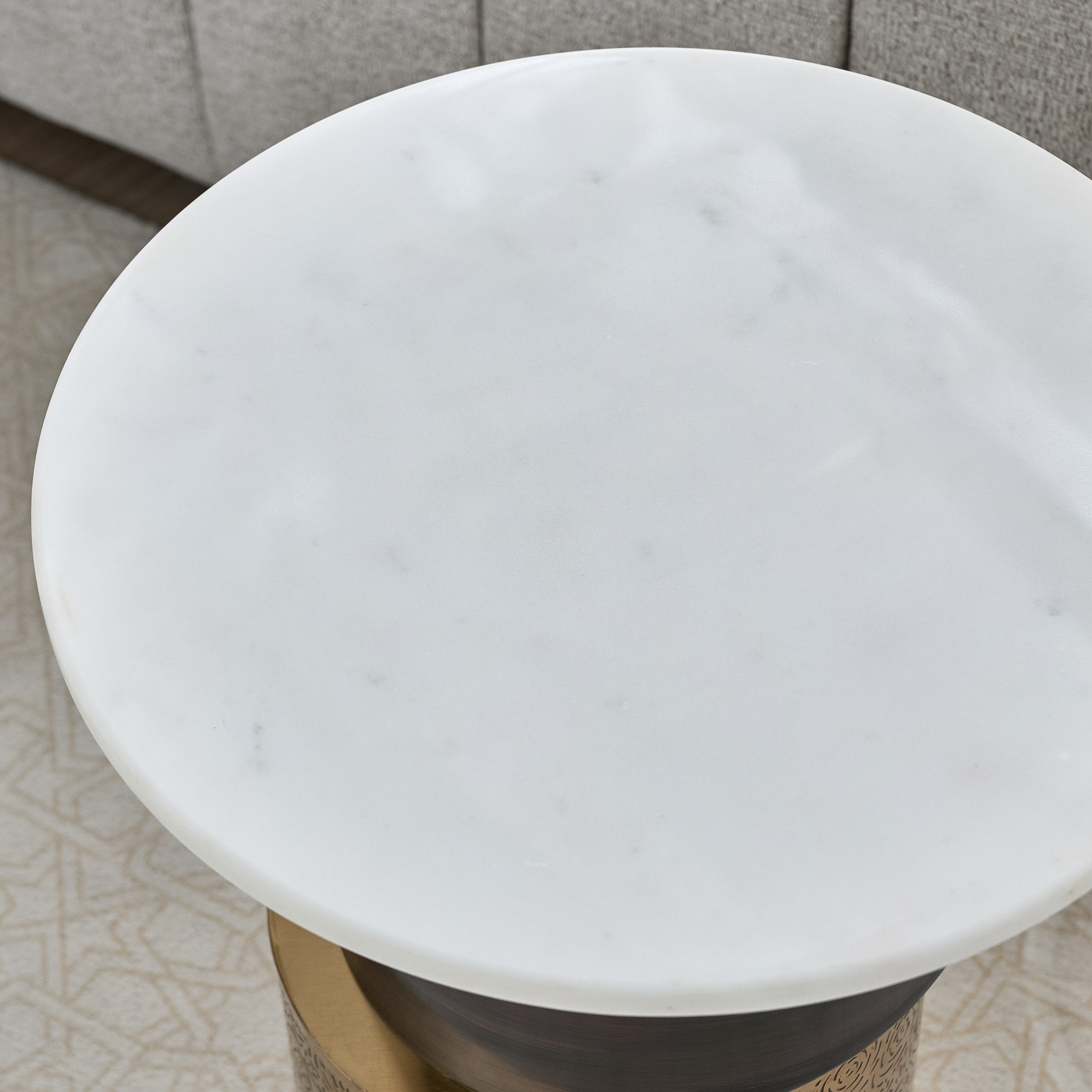 Cavon Pegas Genuine Marble Top End Table-hbxfurniture-livingroom-endtables-image-3