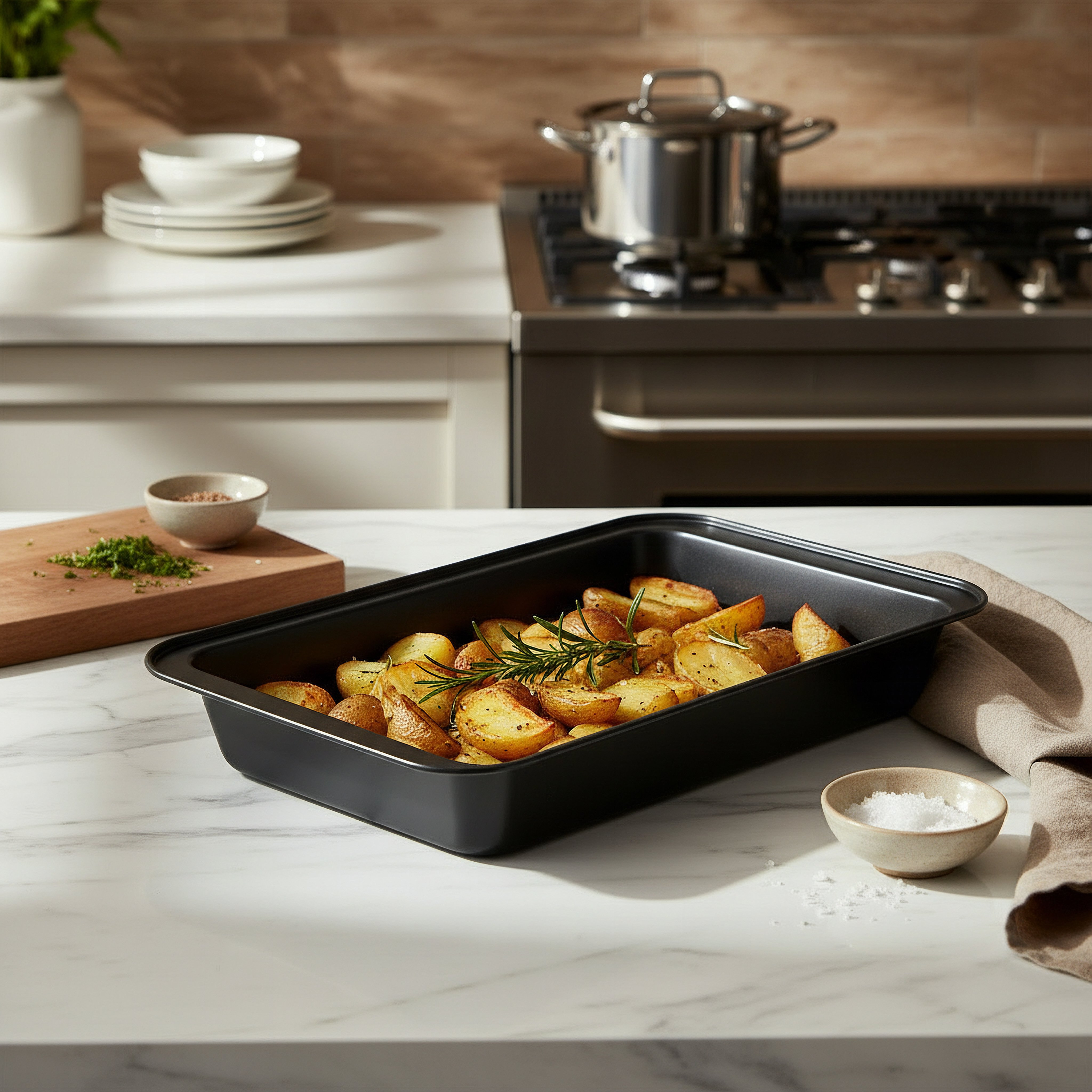 صينية خبز مستطيلة من بيكيولوجي - 37.5x25.5 سم-hbxkitchen-bakeware-image-4