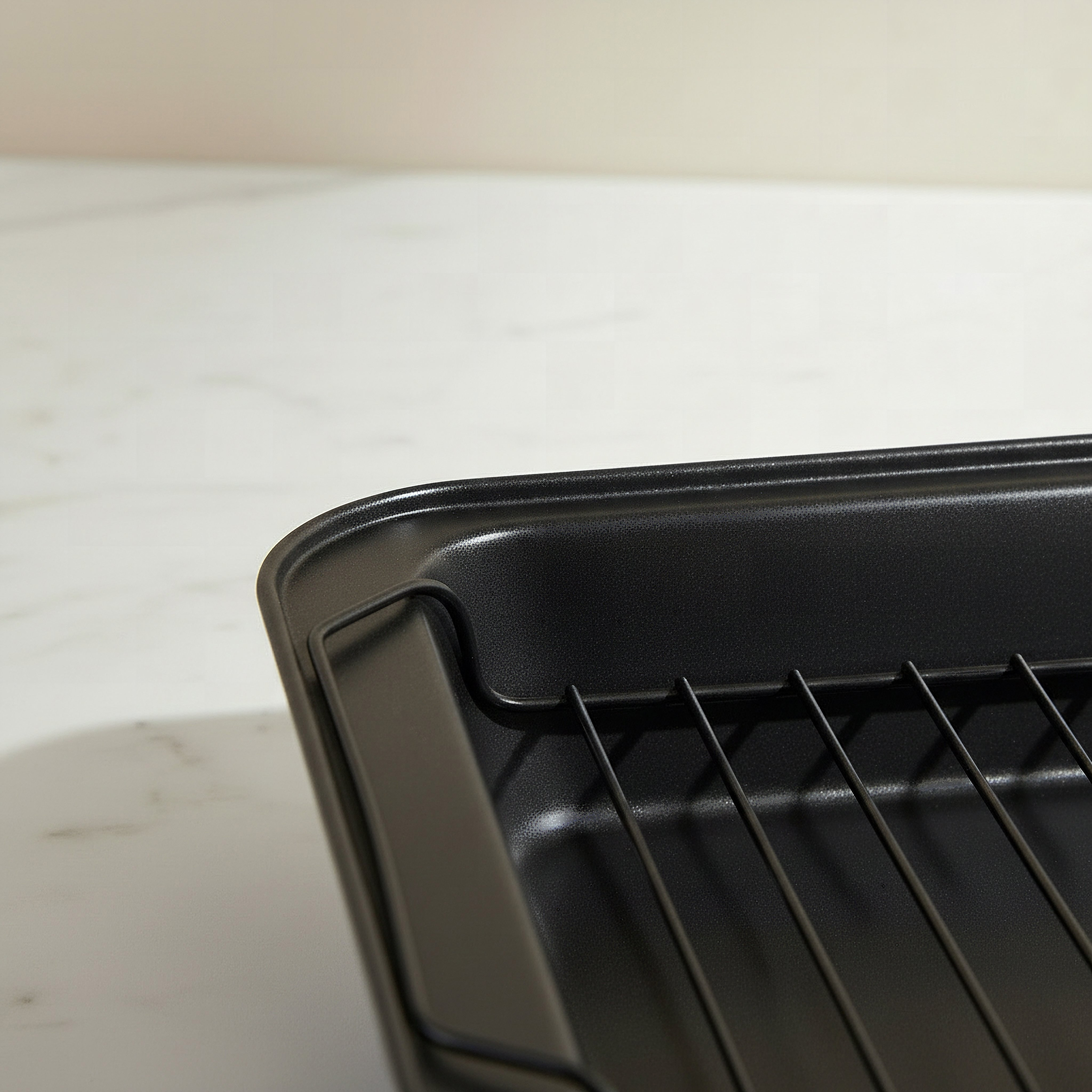 BakeOlogy Roasting Pan with Rack - 37.5x25.5 cm-hbxkitchen-bakeware-image-3
