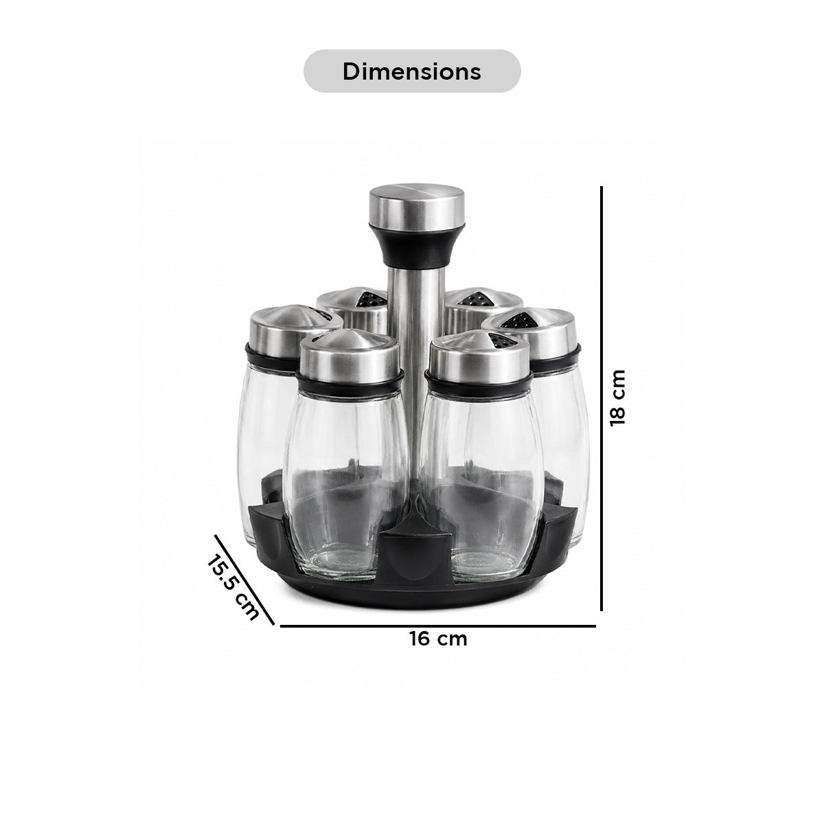 منظم دوار مع جرات توابل 6 قطع من إسنشيال-hbxhomeware-hbxkitchen-image-7