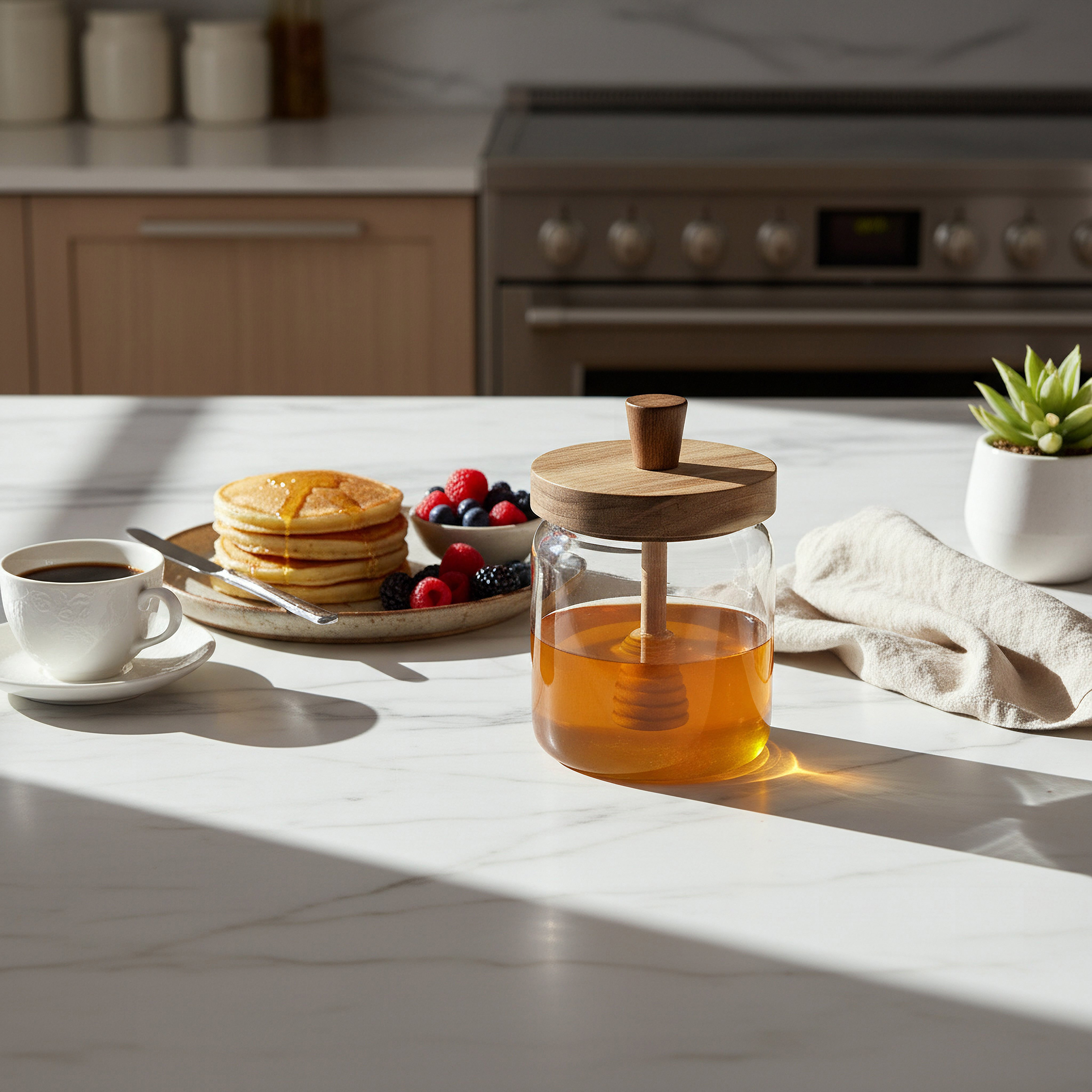 جرة عسل بغطاء بملعقة من إسنشيال-hbxhomeware-hbxkitchen-image-4