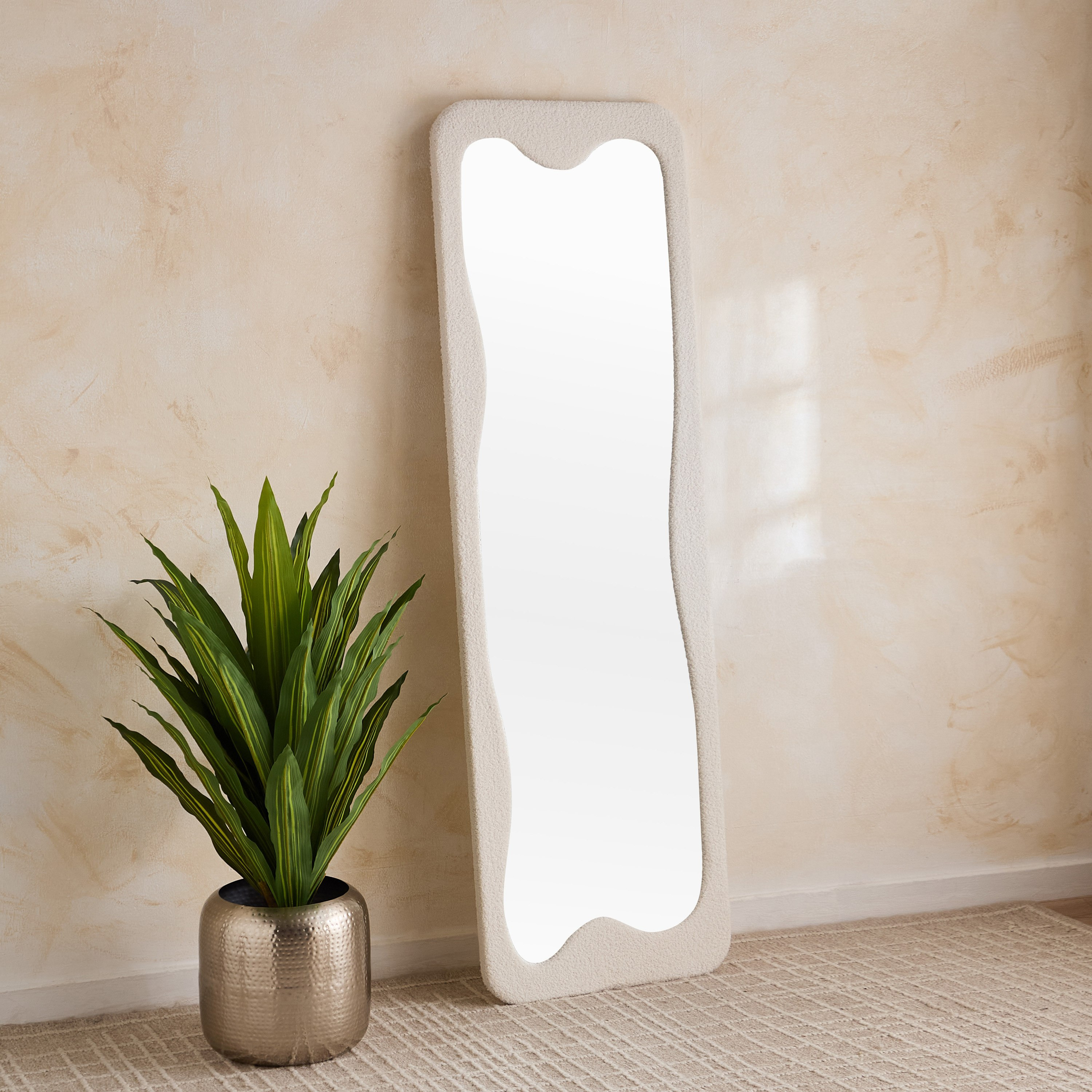 مرآة بإطار إم دي إف وقماش تيري من رضا -  سم-hbxhomeware-hbxdecorandfurnishings-image-2