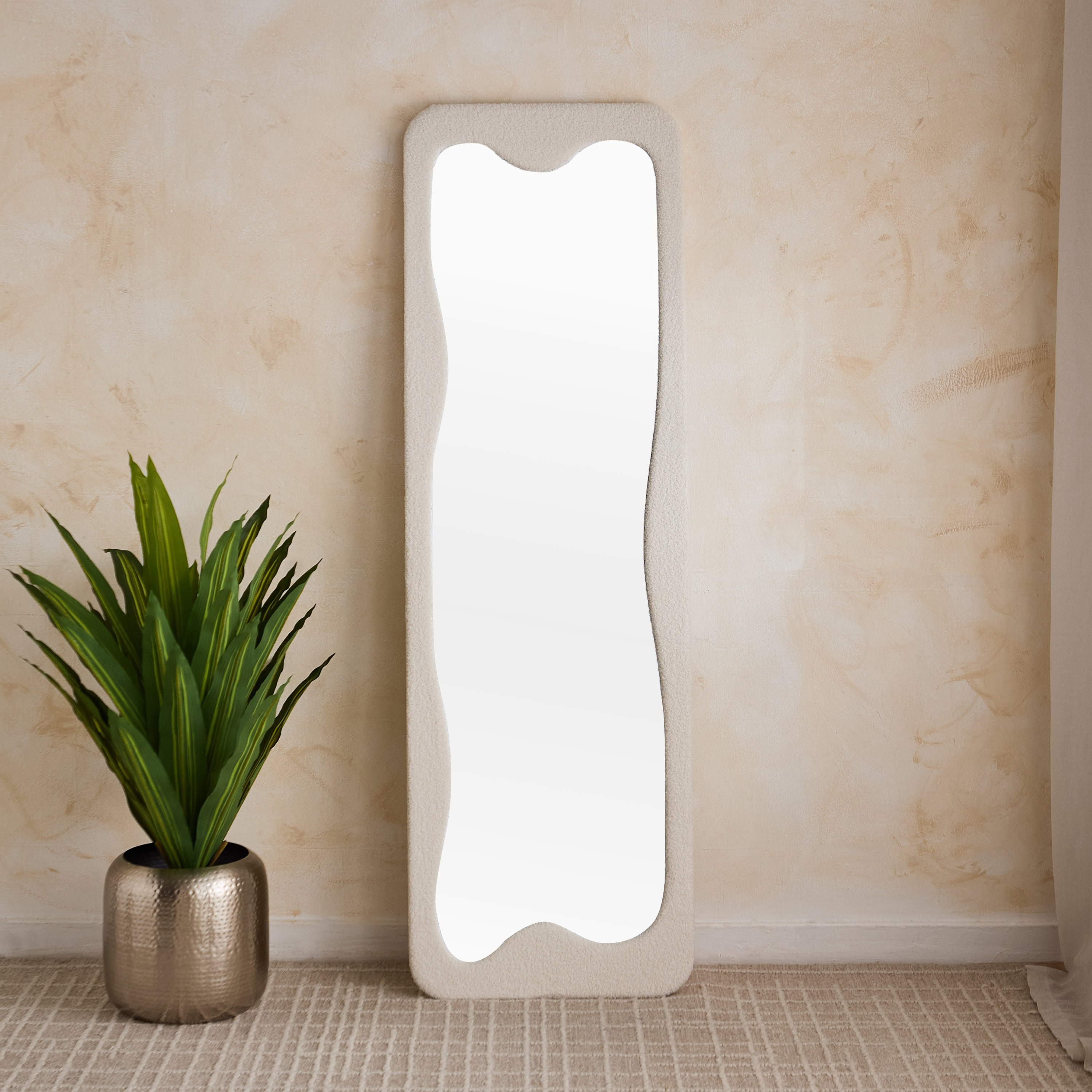 مرآة بإطار إم دي إف وقماش تيري من رضا -  سم-hbxhomeware-hbxdecorandfurnishings-image-3