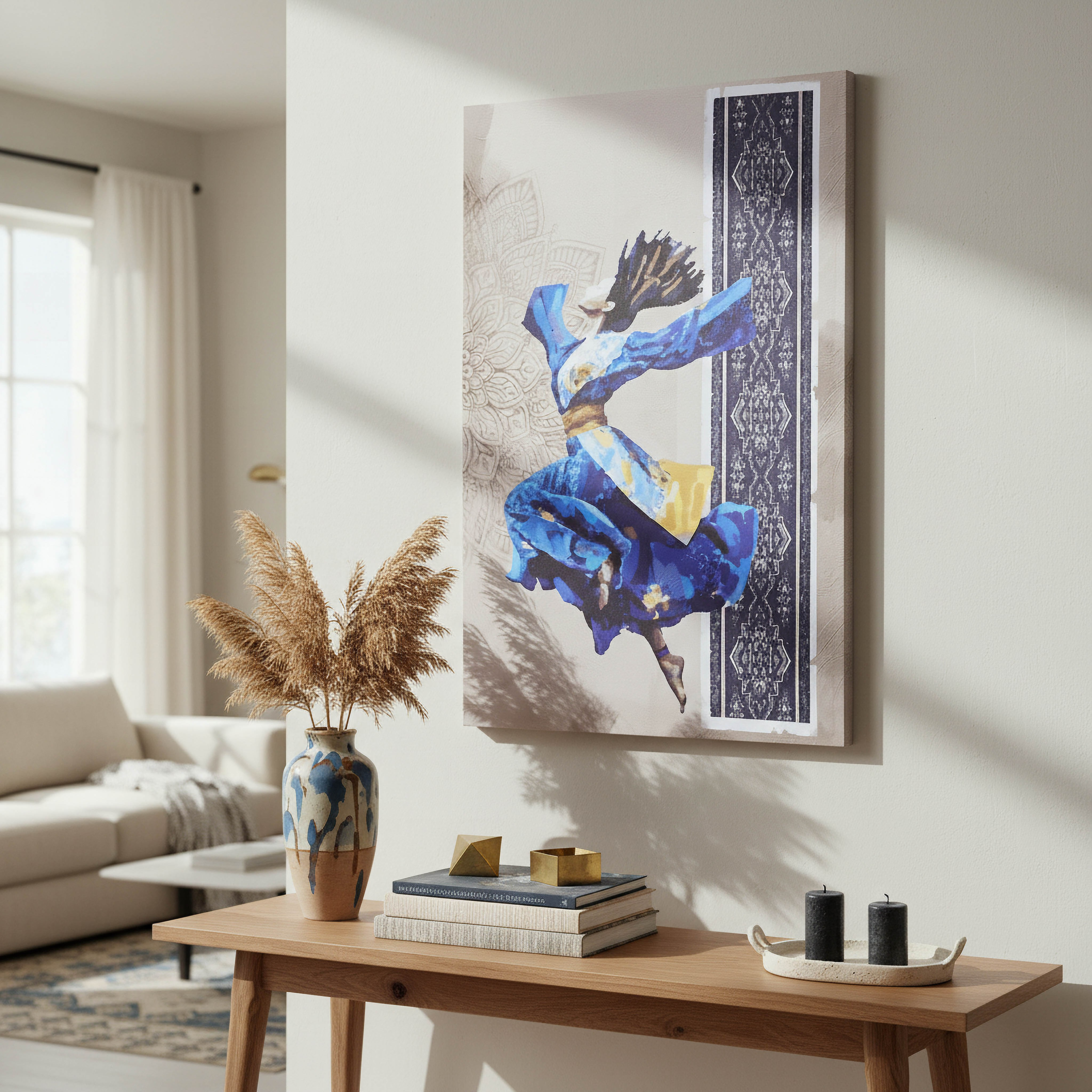 Madiha 100% Printed Arabic Wall Art - 80x3x120 cm-hbxhomeware-homedecor-figurinesandornaments-image-4
