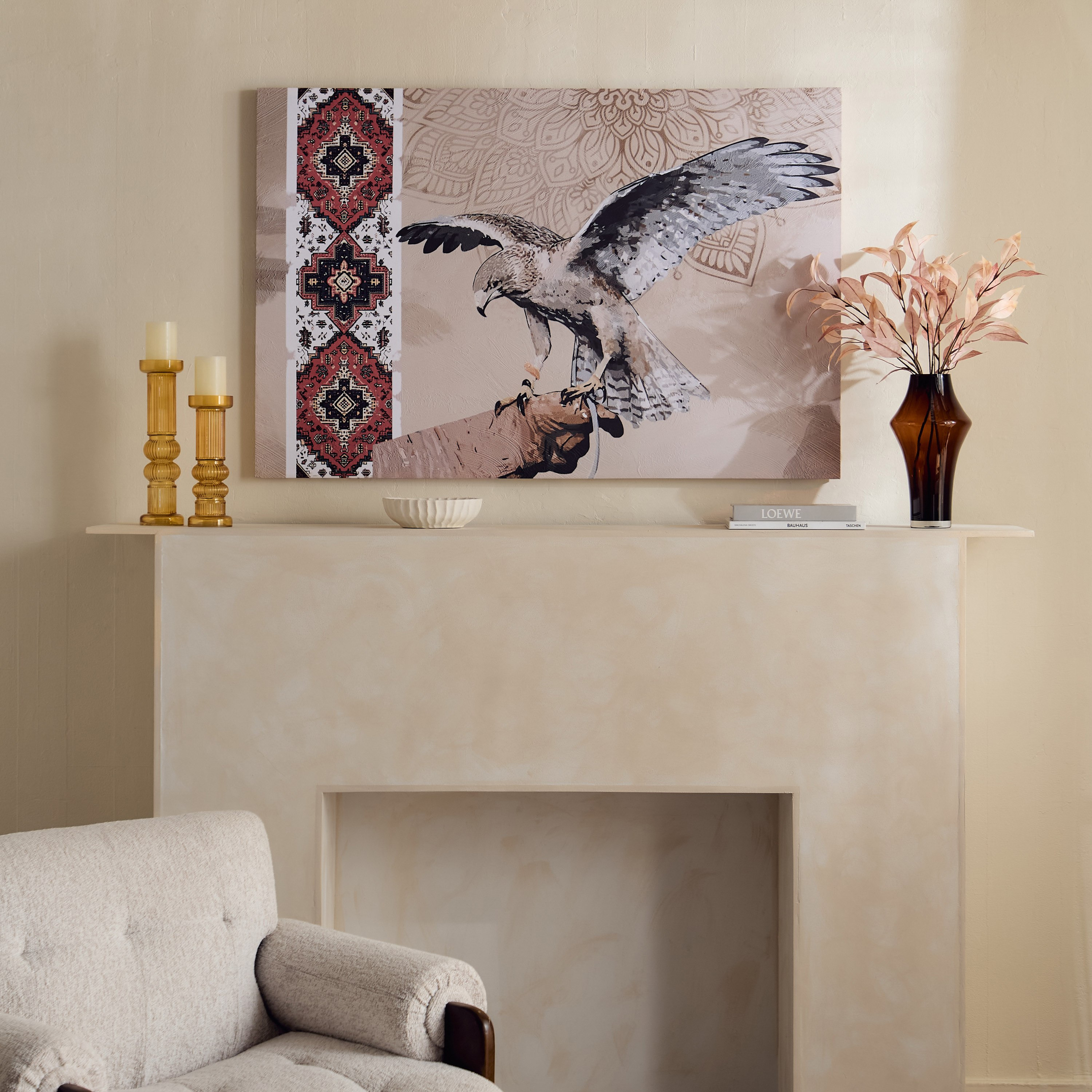 Madiha 100% Printed Arabic Wall Art - 120x3x80 cm-hbxhomeware-homedecor-figurinesandornaments-image-8