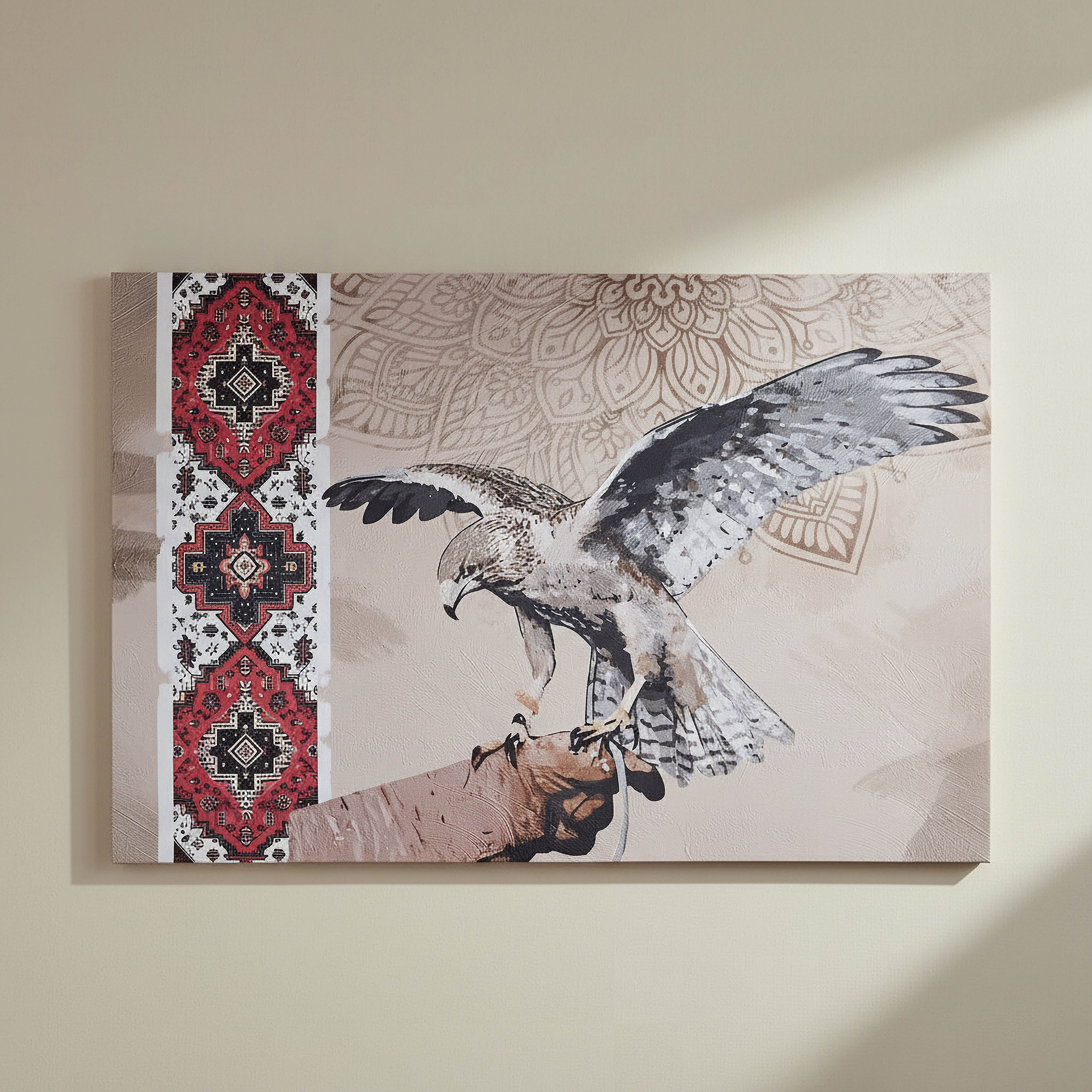 Madiha 100% Printed Arabic Wall Art - 120x3x80 cm-hbxhomeware-homedecor-figurinesandornaments-image-1