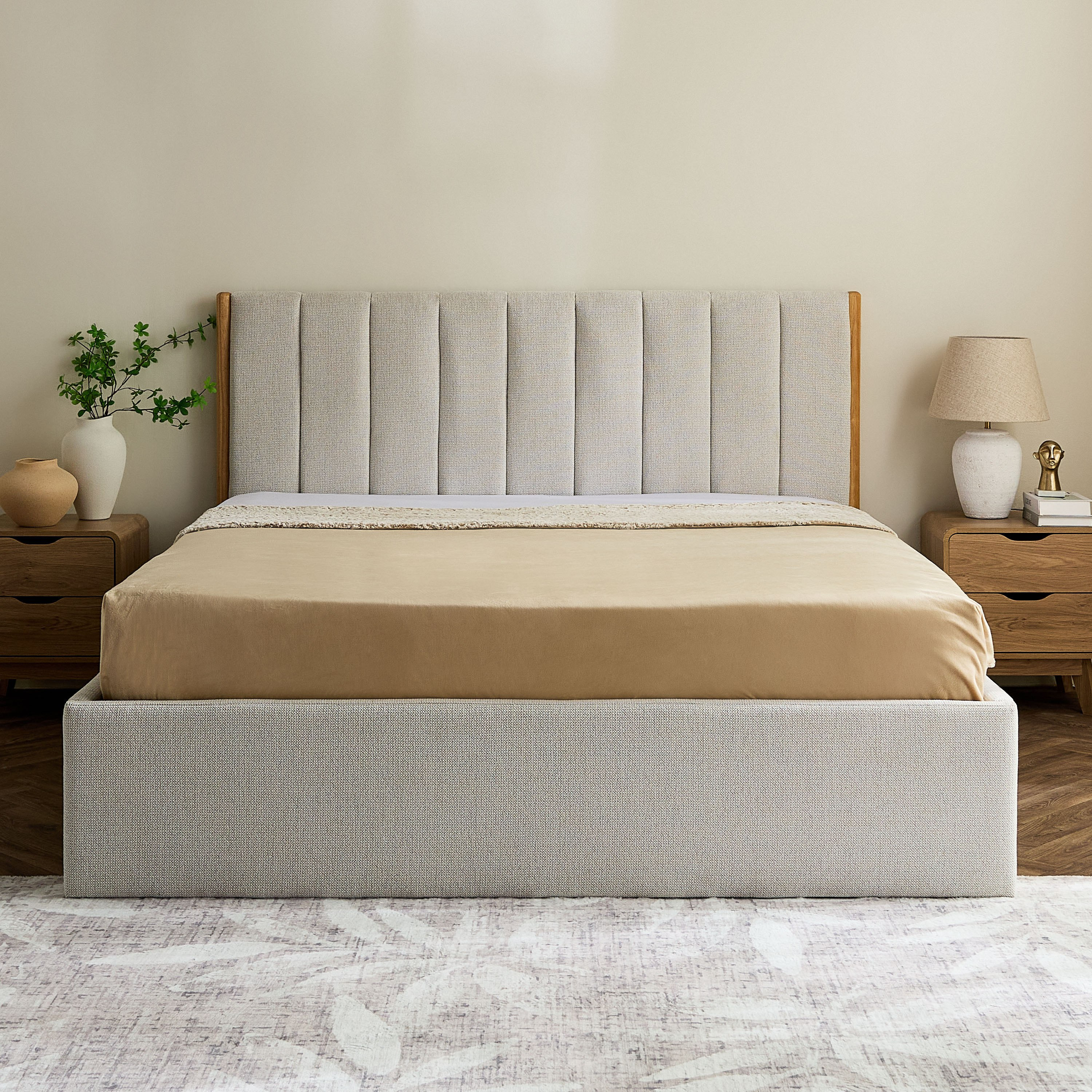 Nordica Novara Upholstered Hydraulic Storage King Bed - 180x200 cm-PROMO_HB_UAE_THRESHOLD_Furniture_020426-image-2