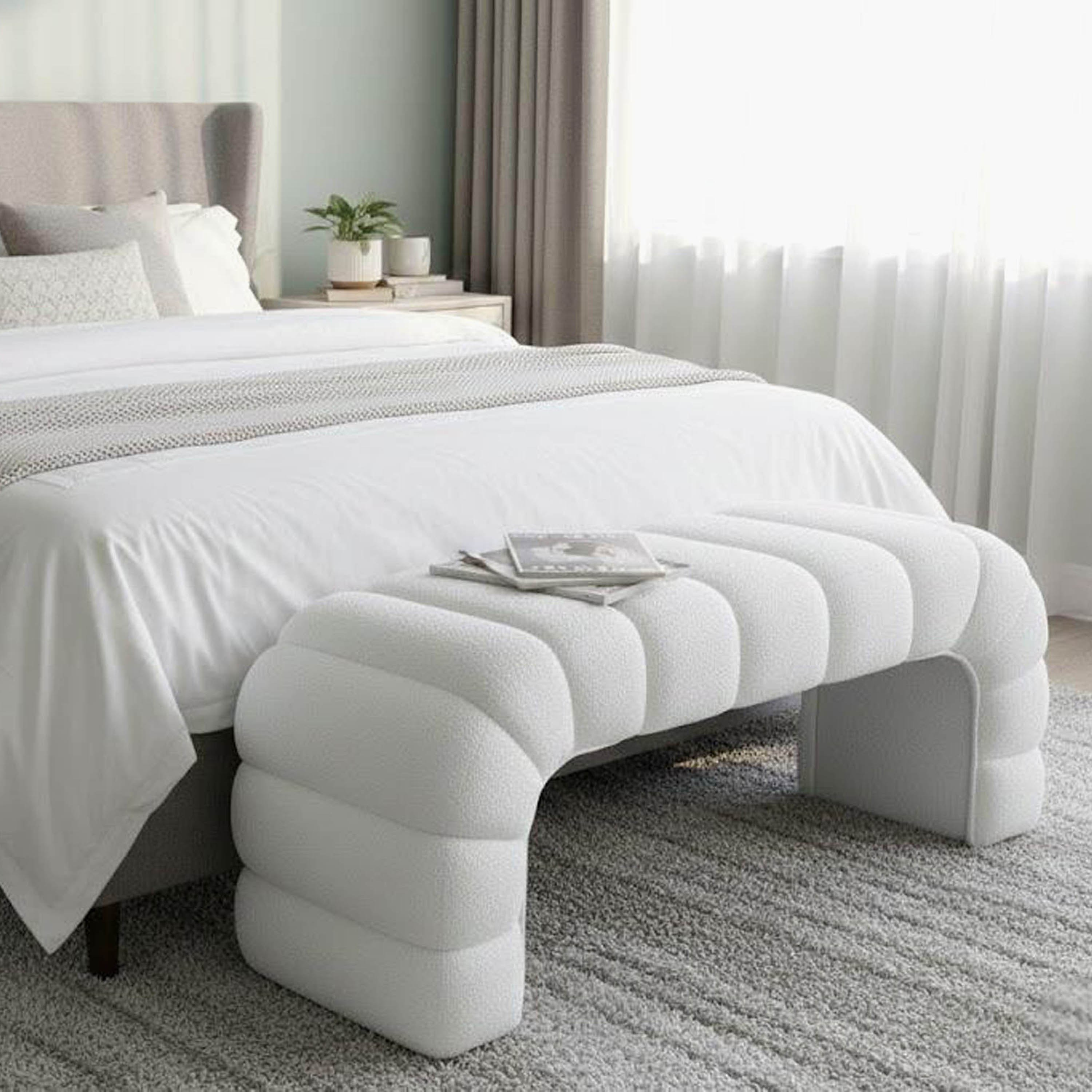 مقعد بنش قماشي من كافالو-hbxfurniture-sofasandarmchairs-benches-image-3