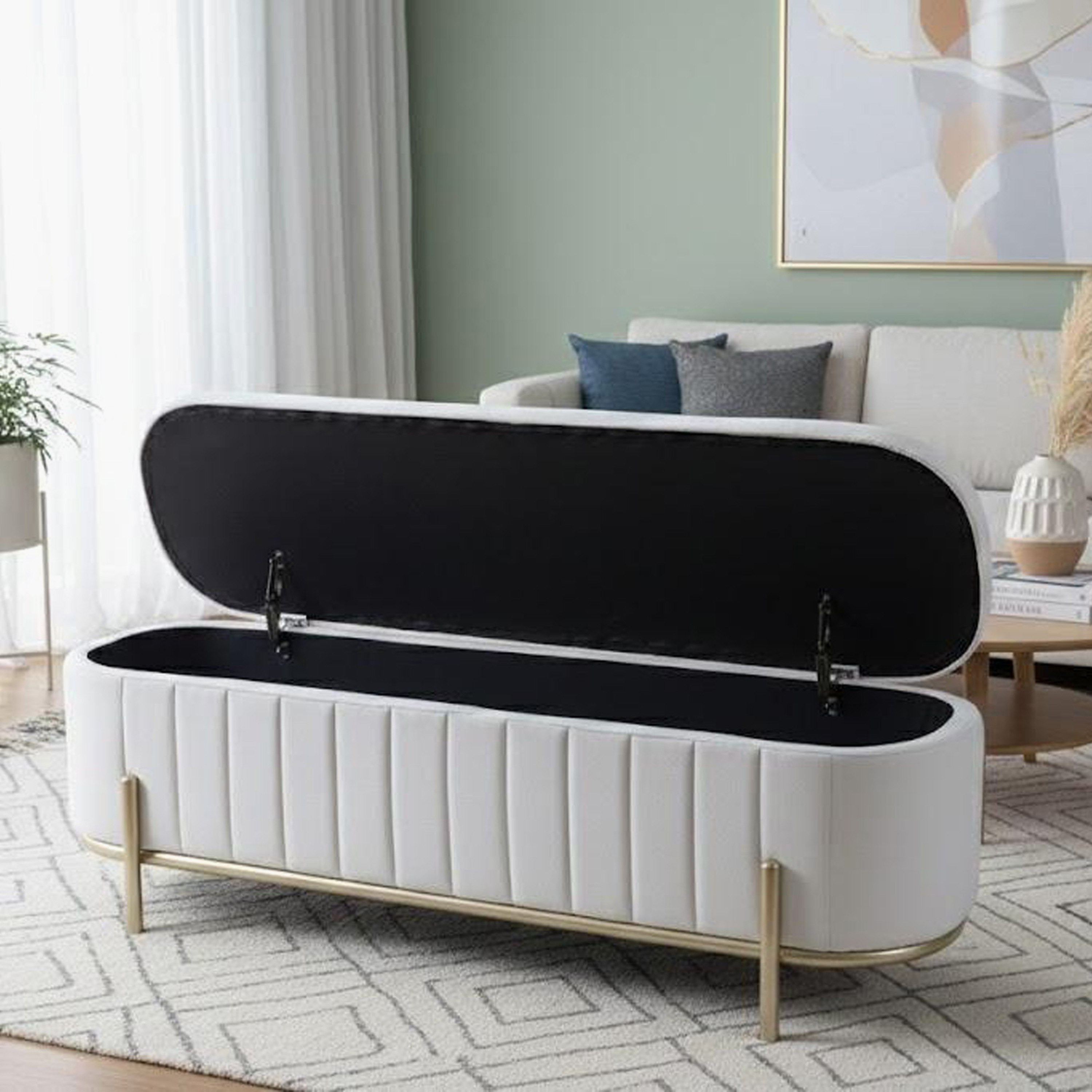 مقعد بنش قماش بمساحة تخزين من روفيجو-hbxfurniture-sofasandarmchairs-benches-image-4