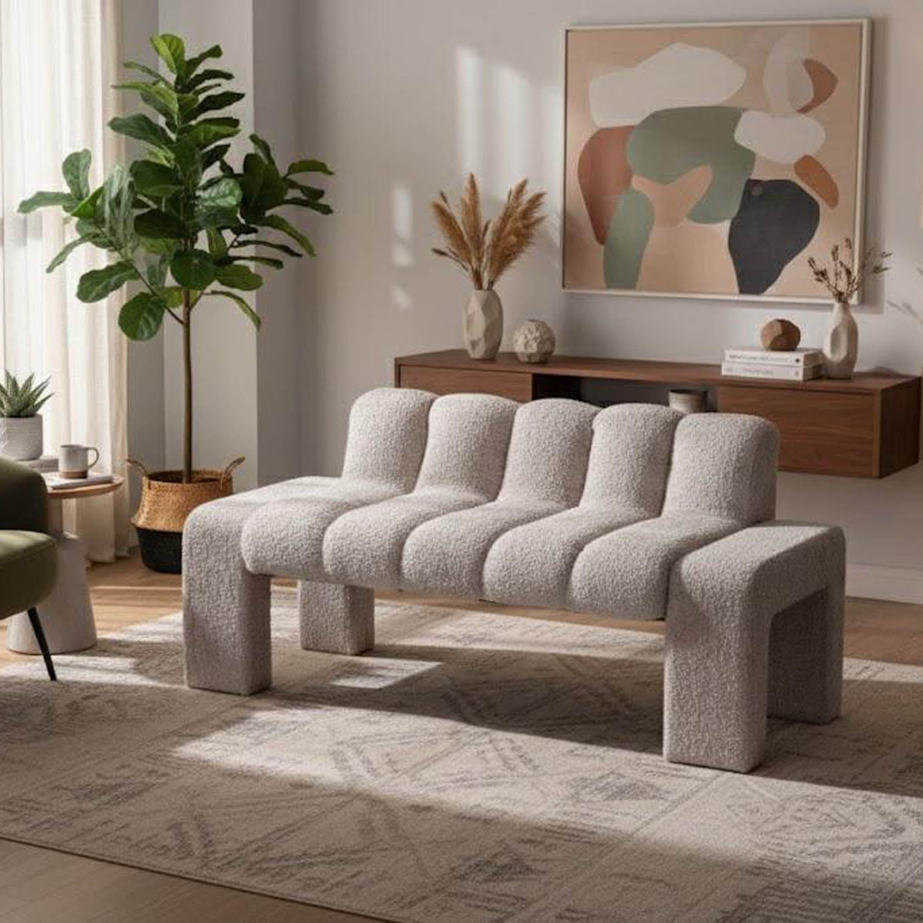 Barcelo Fabric Bench-hbxfurniture-sofasandarmchairs-benches-image-1