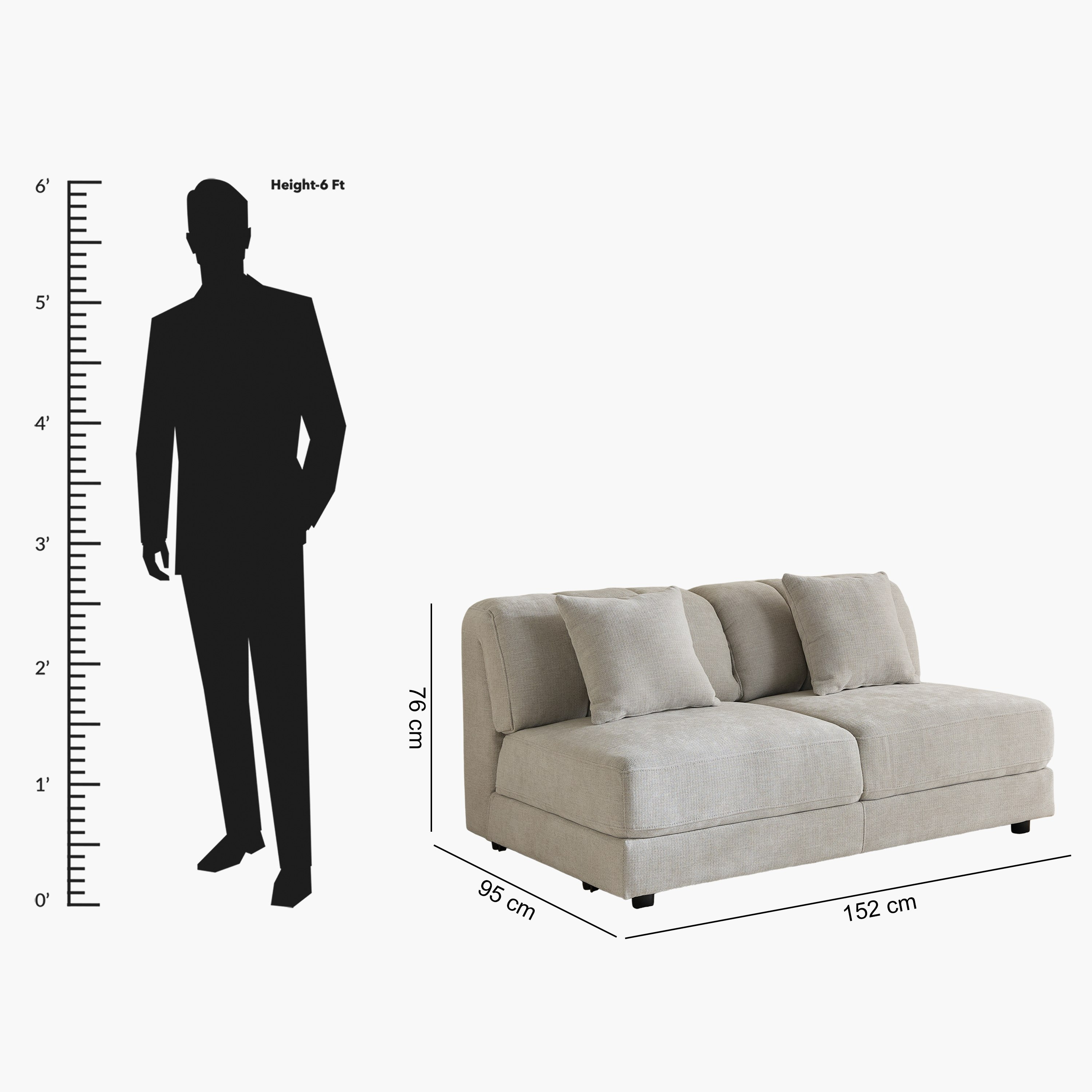 Skive 2-Seater Fabric Armless Chair with 2 Cushions-hbxlivingroom-sofasandarmchairs-modularsofas-image-18