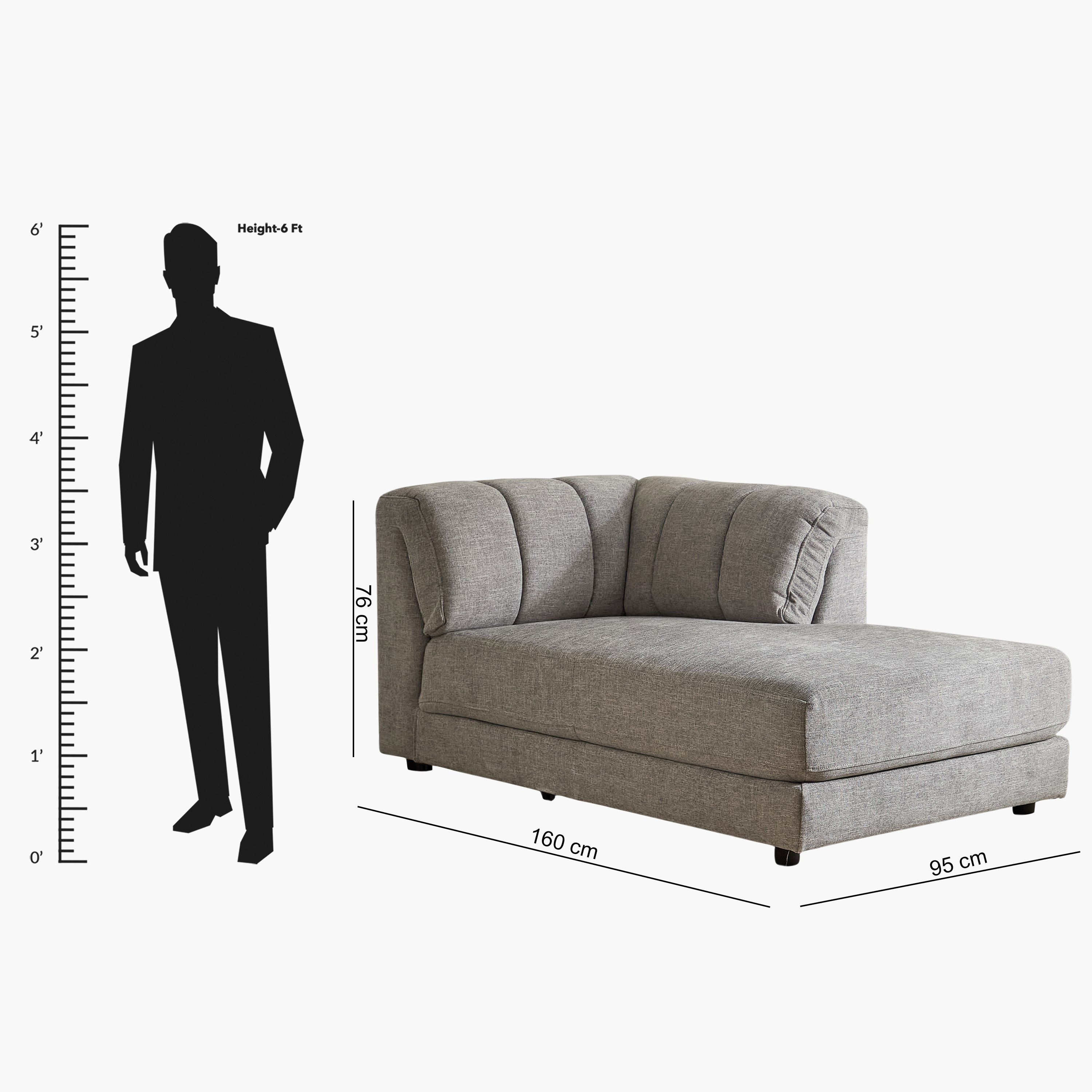 كرسي استرخاء قماش بذراع يمين من سكايف-hbxlivingroom-sofasandarmchairs-modularsofas-image-17