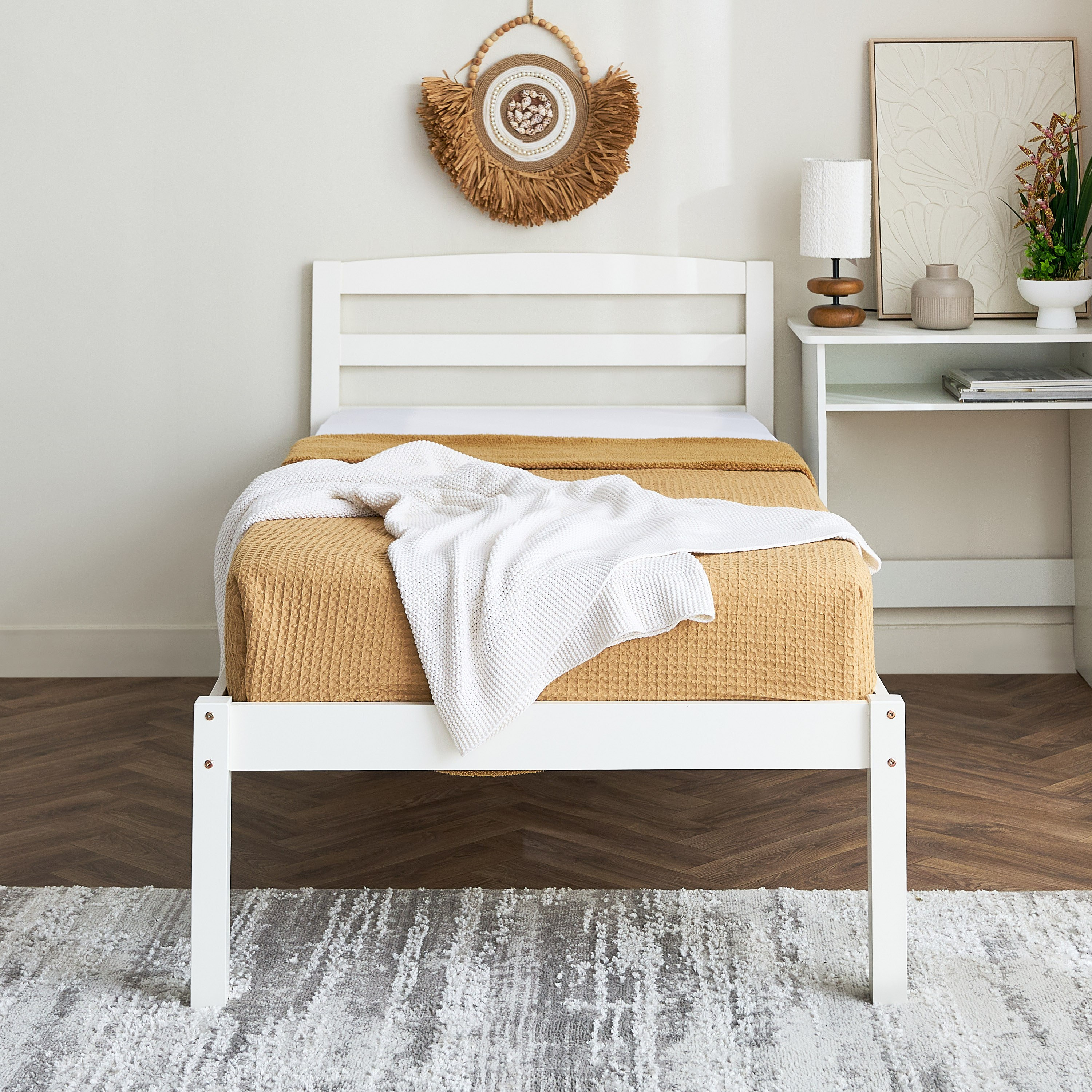 Movo Stova Vanilla Single Bed - 90x200 cm-hbxfurniture-bedsandbedsets-beds-single-image-2