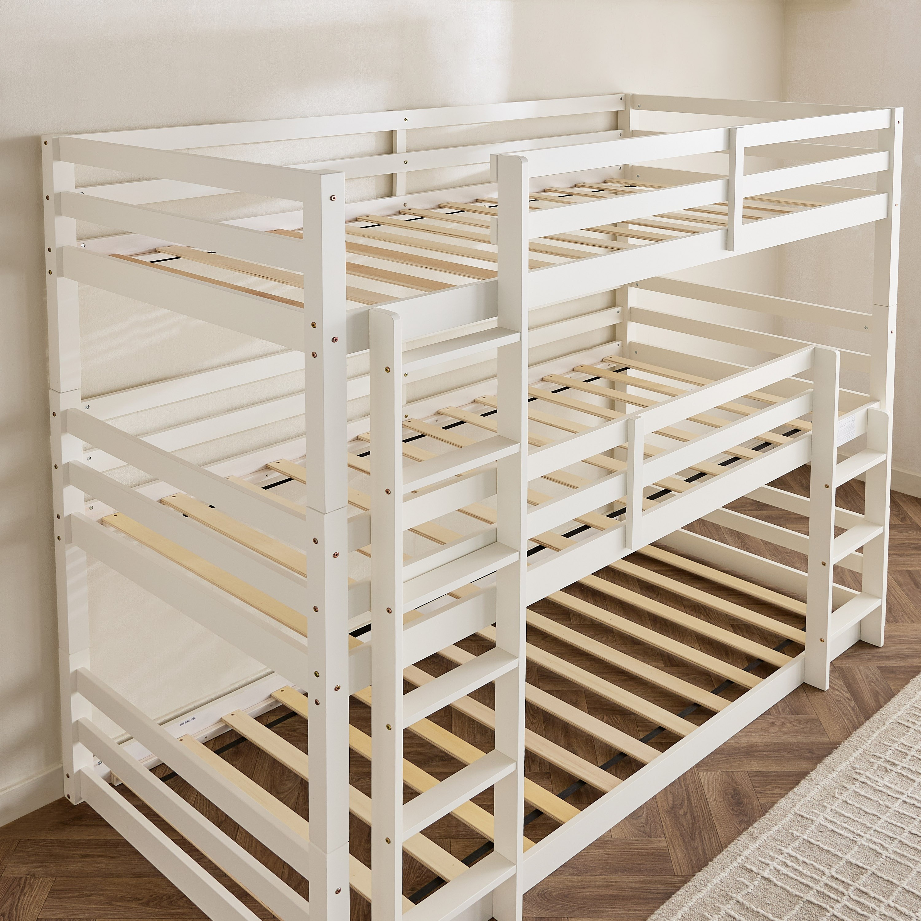 Movo Stova Vanilla Triple Bunk Bed-hbxkidsandyouth-bedsandbedsets-bunkbeds-single-image-7