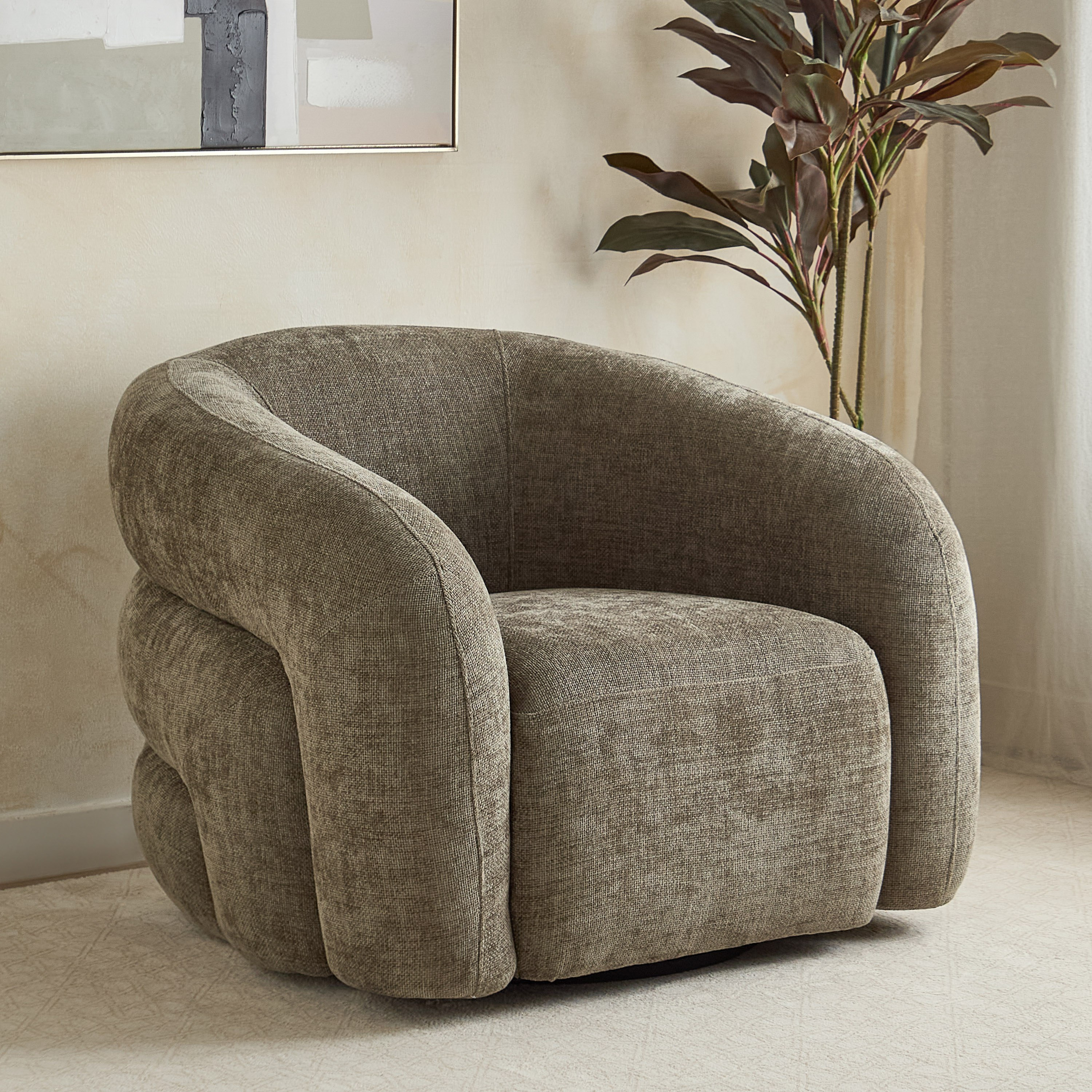 Antonio Fabric Swivel Armchair Sofa-hbxlivingroom-sofasandarmchairs-sofas-image-1