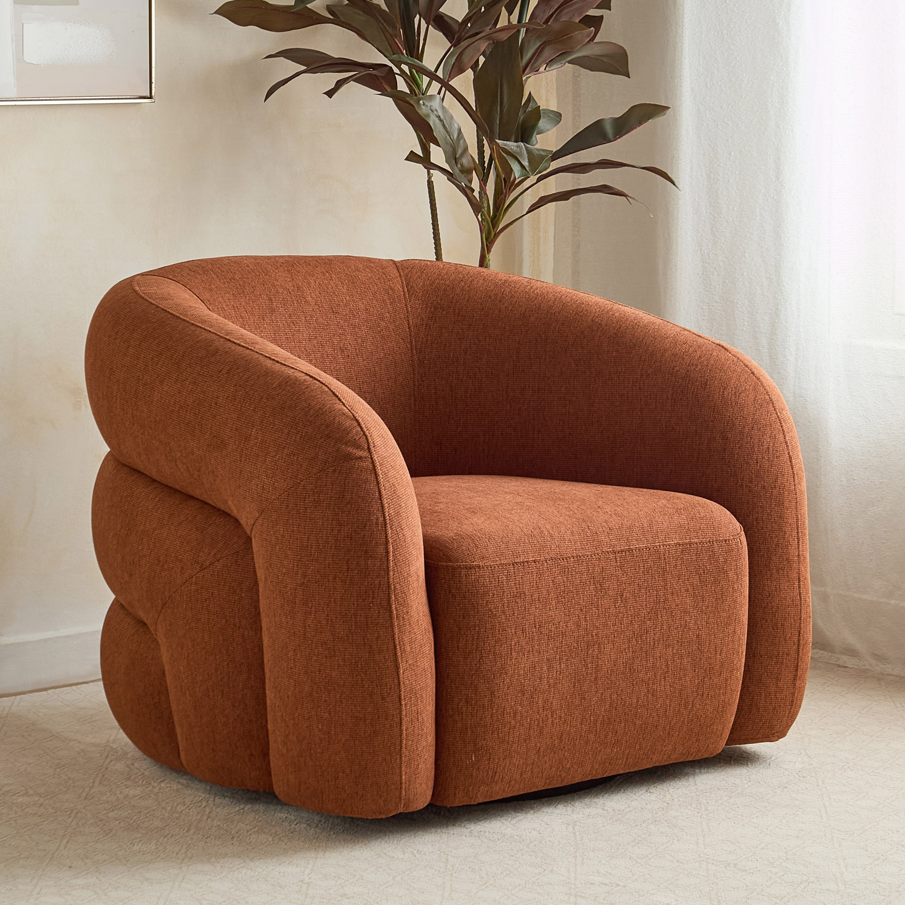 Antonio Swivel Fabric Armchair Sofa-hbxlivingroom-sofasandarmchairs-sofas-image-2