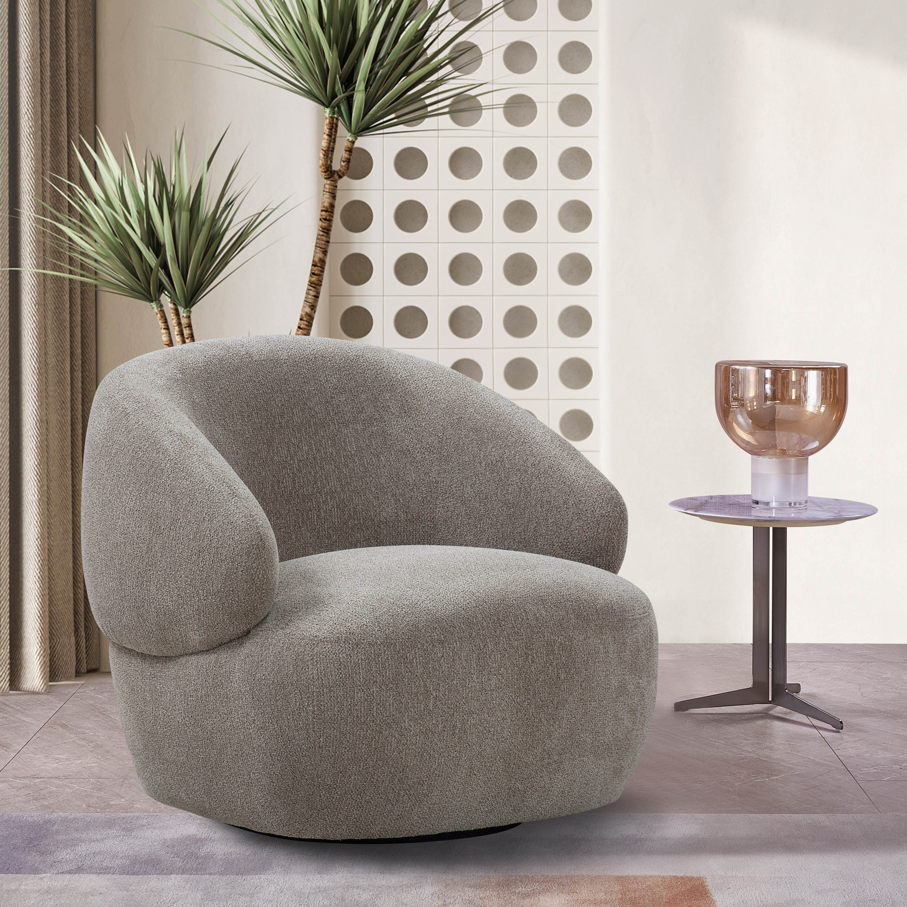 Houston Fabric Swivel Armchair Sofa-hbxlivingroom-sofasandarmchairs-sofas-image-1