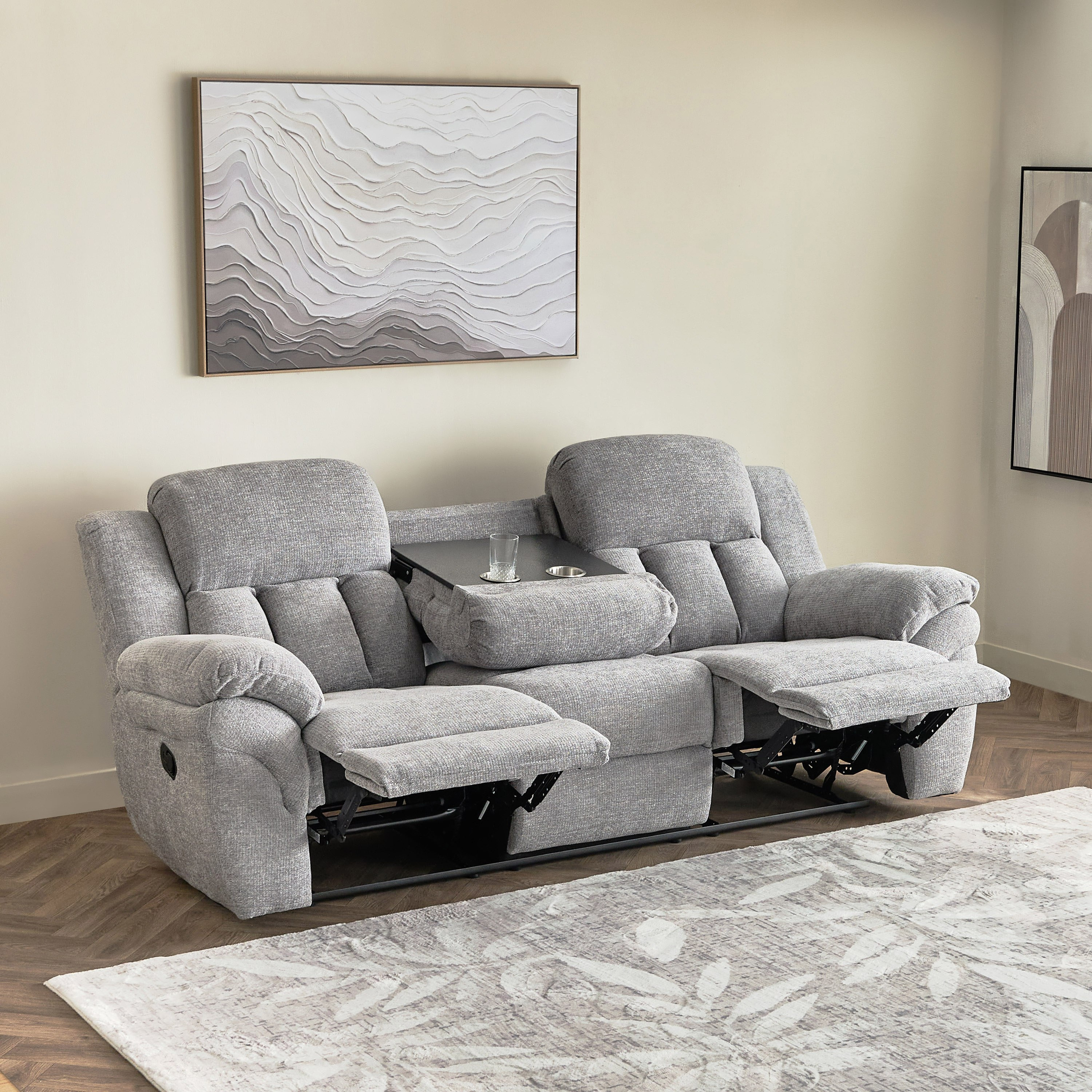 Stanford NXT 3-Seater Fabric Recliner with Drop Down and 2 Cupholders-hbxlivingroom-sofasandarmchairs-sofas-image-2