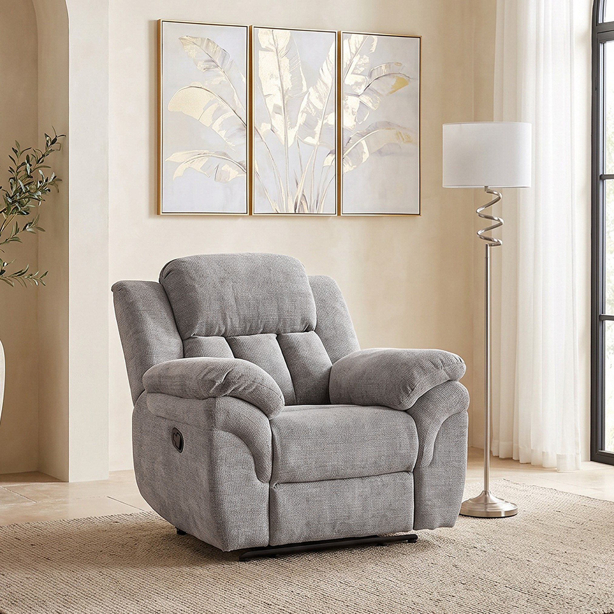 Stanford NXT 1-Seater Fabric Recliner-hbxfurniture-sofasandarmchairs-reclinersofas-image-1