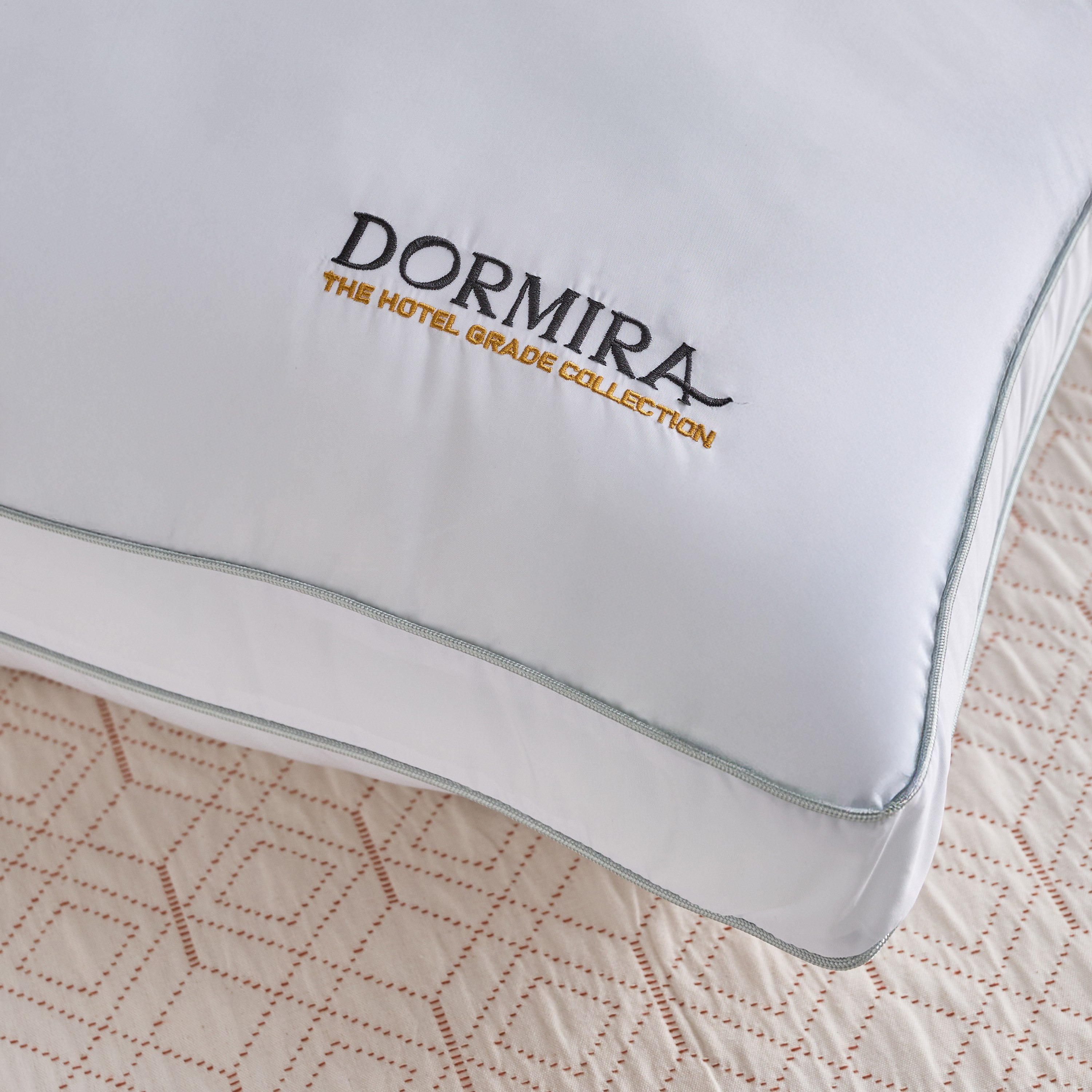 Dormira Hotel Grade Collection MicroFresh Soft Pillow with Embroidery - 45x70+5 cm-hbxhomeware-hbxbedroom-image-4